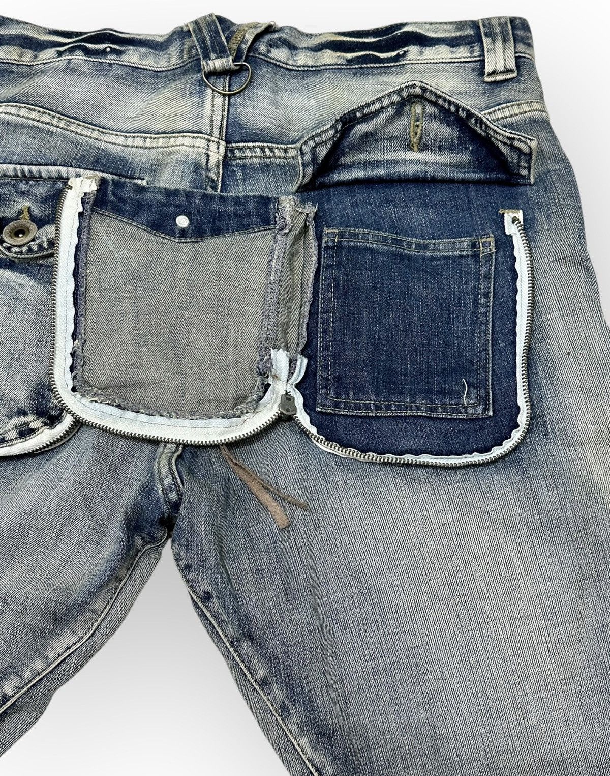 PPFM × Seditionaries PPFM Bondage Curve Banana Biker Denim Jeans Size US 34 / EU 50 - 13 Thumbnail
