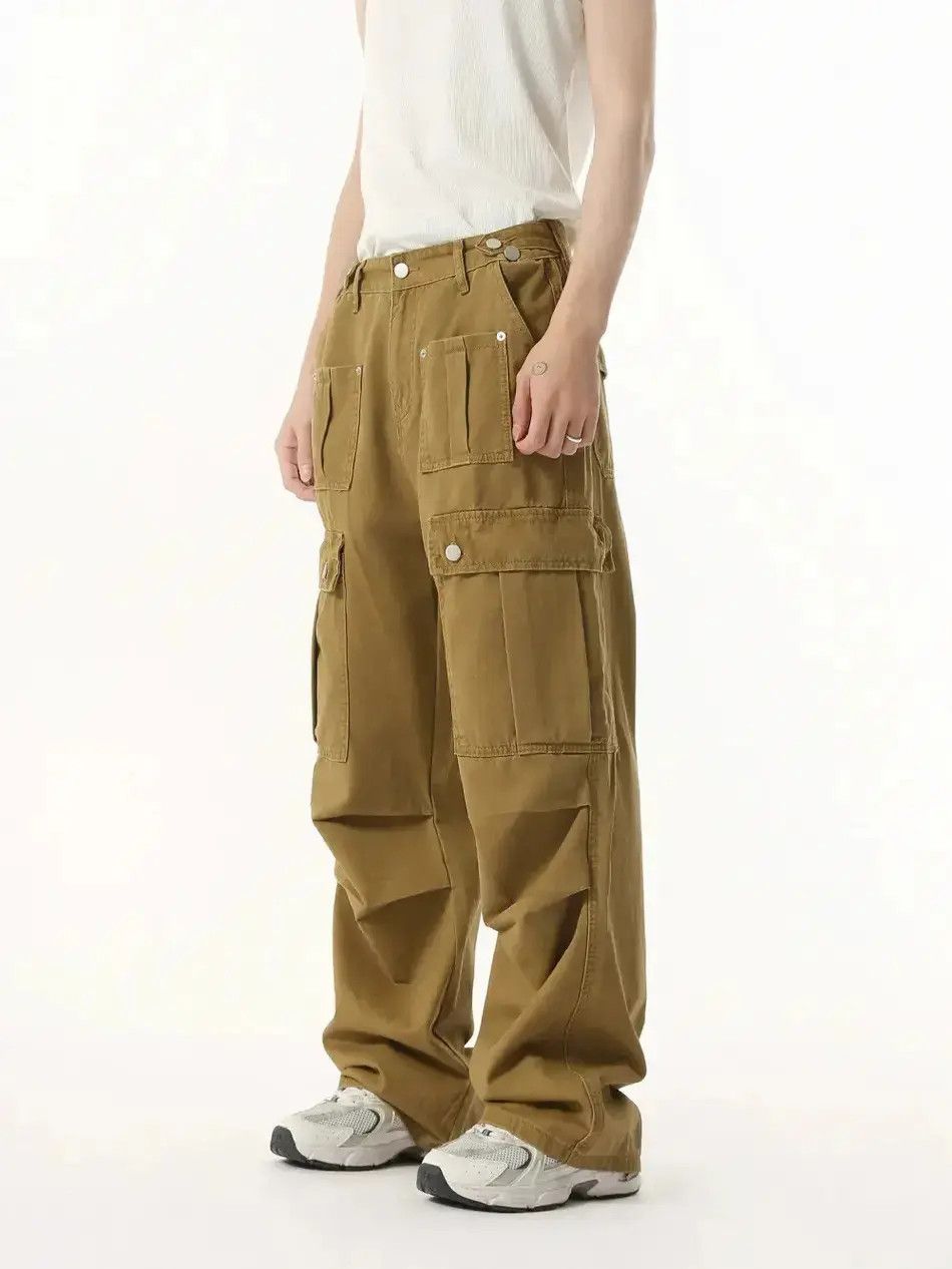 Japanese Brand Retro straight leg loose pocket jeans Size US 32 / EU 48 - 6 Thumbnail