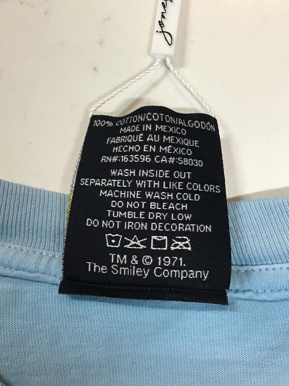 Market MARKET Smiley Upside Down Lockup T-Shirt Retro Blue Size US S / EU 44-46 / 1 - 5 Thumbnail