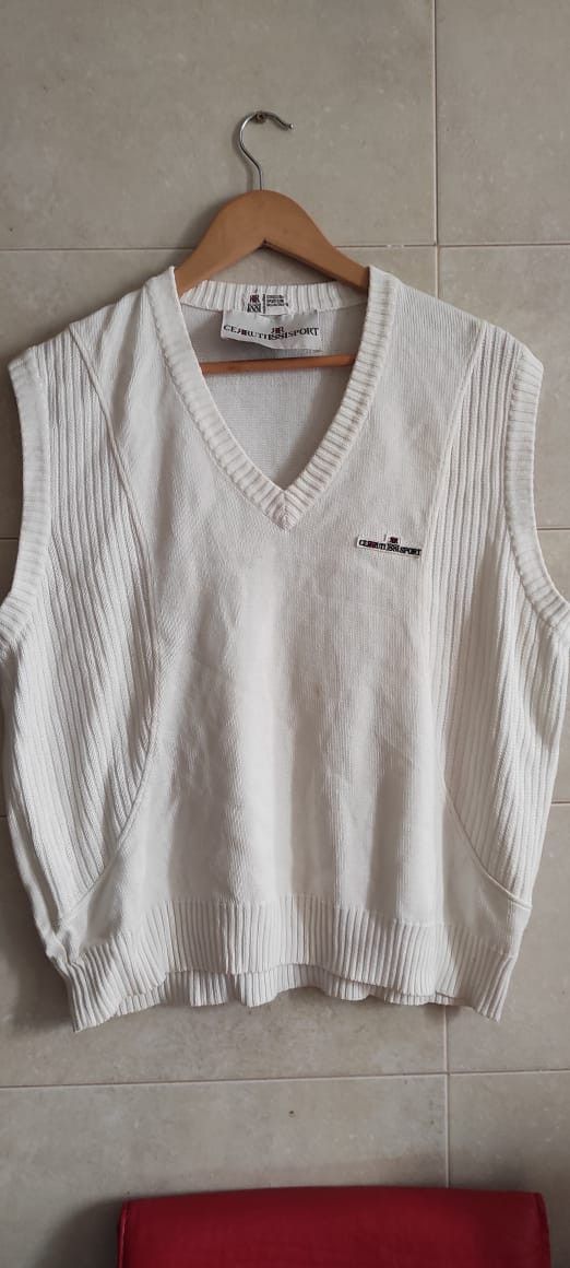 Cerruti 1881 CERRUTI 1881 80'S JIMMY CONNORS TENNIS WOOL TANK TOP Size US M / EU 48-50 / 2 - 6 Thumbnail