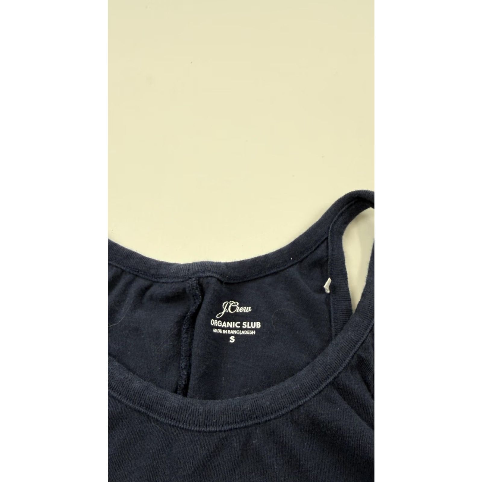 J.Crew J.Crew Tank Top Womens Small Navy Organic Slub 100% Cotton Basic Scoop Neck Size S / US 4 / IT 40 - 3 Thumbnail