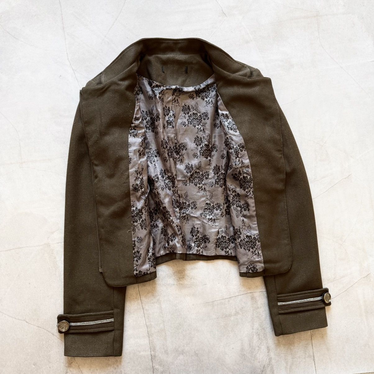 Hysteric Glamour 00s Napoleon Military Jacket Balmain PPFM Hedi Slimane Vibe Size S / US 4 / IT 40 - 6 Thumbnail