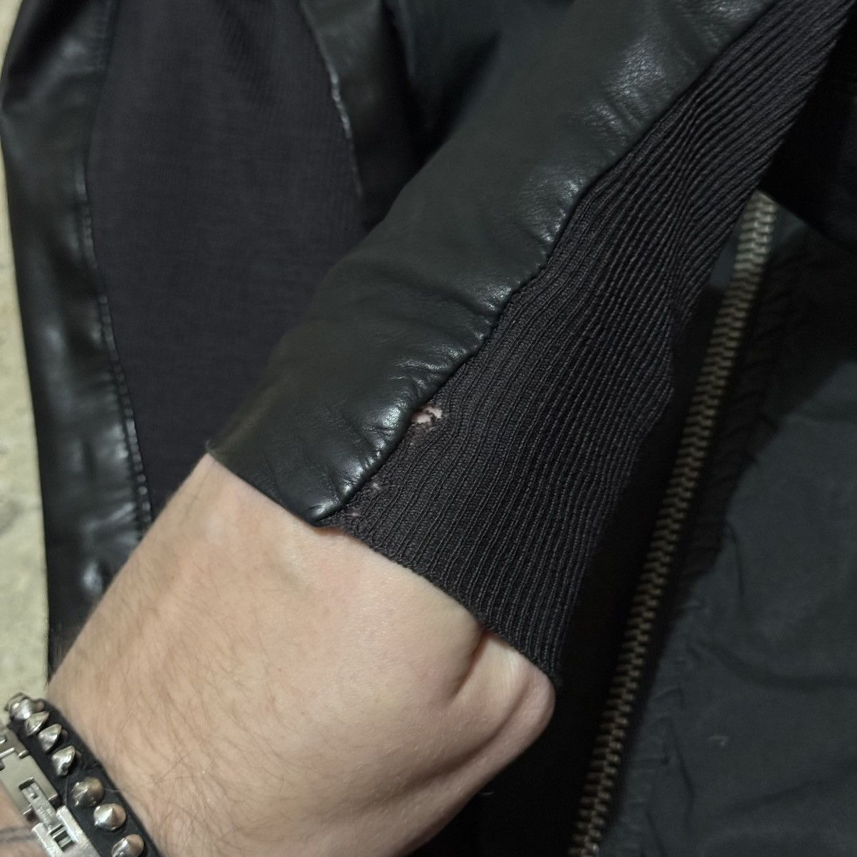 Rick Owens Rick Owens Drkshdw Hybrid Jacket calf leather sleeves Size US M / EU 48-50 / 2 - 18 Thumbnail