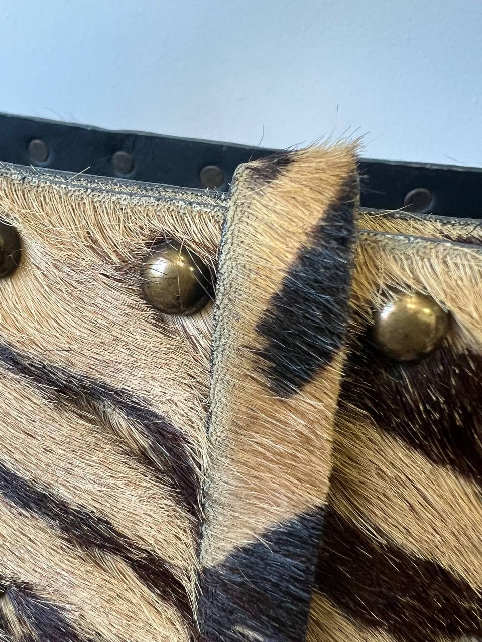 Roberto Cavalli Roberto Cavalli Class pony hair chained zebra waist belt Size ONE SIZE - 5 Thumbnail
