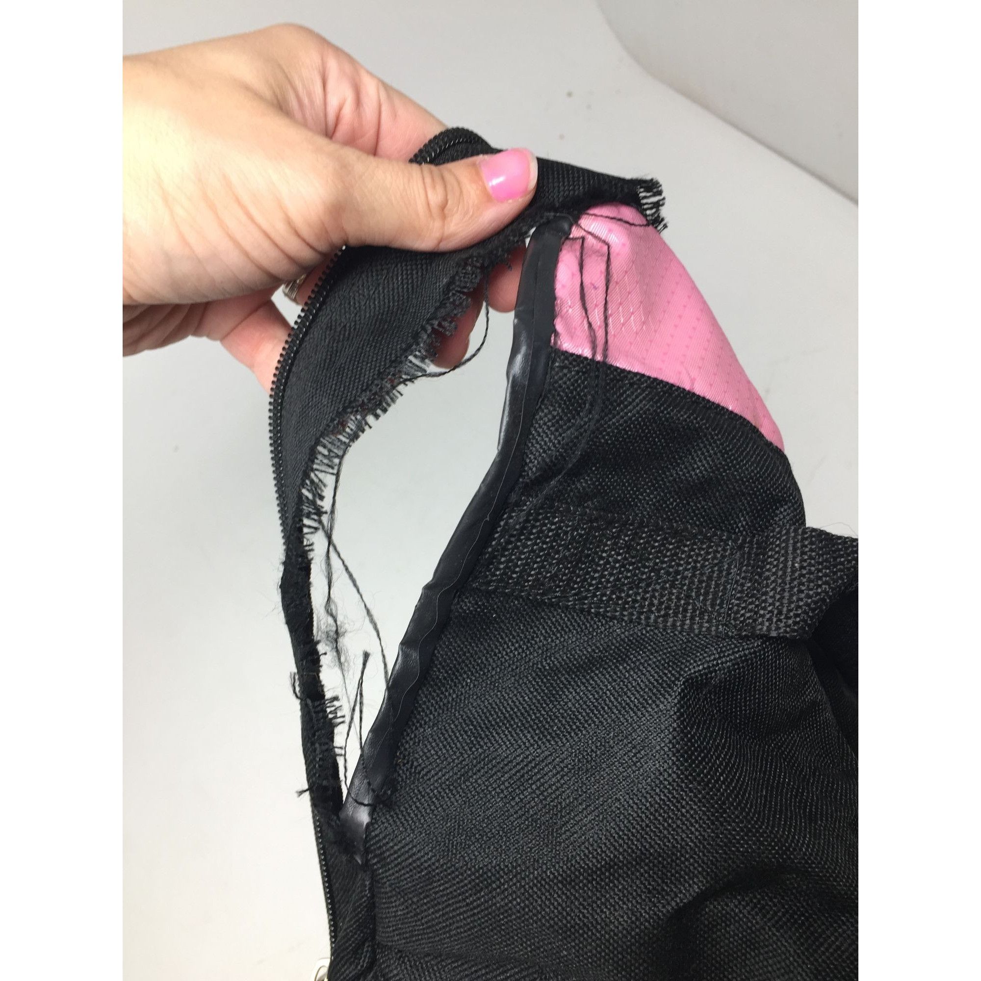 Starter Starter Pink and Black Zippered Duffle Bag With Handles and Size ONE SIZE - 5 Thumbnail