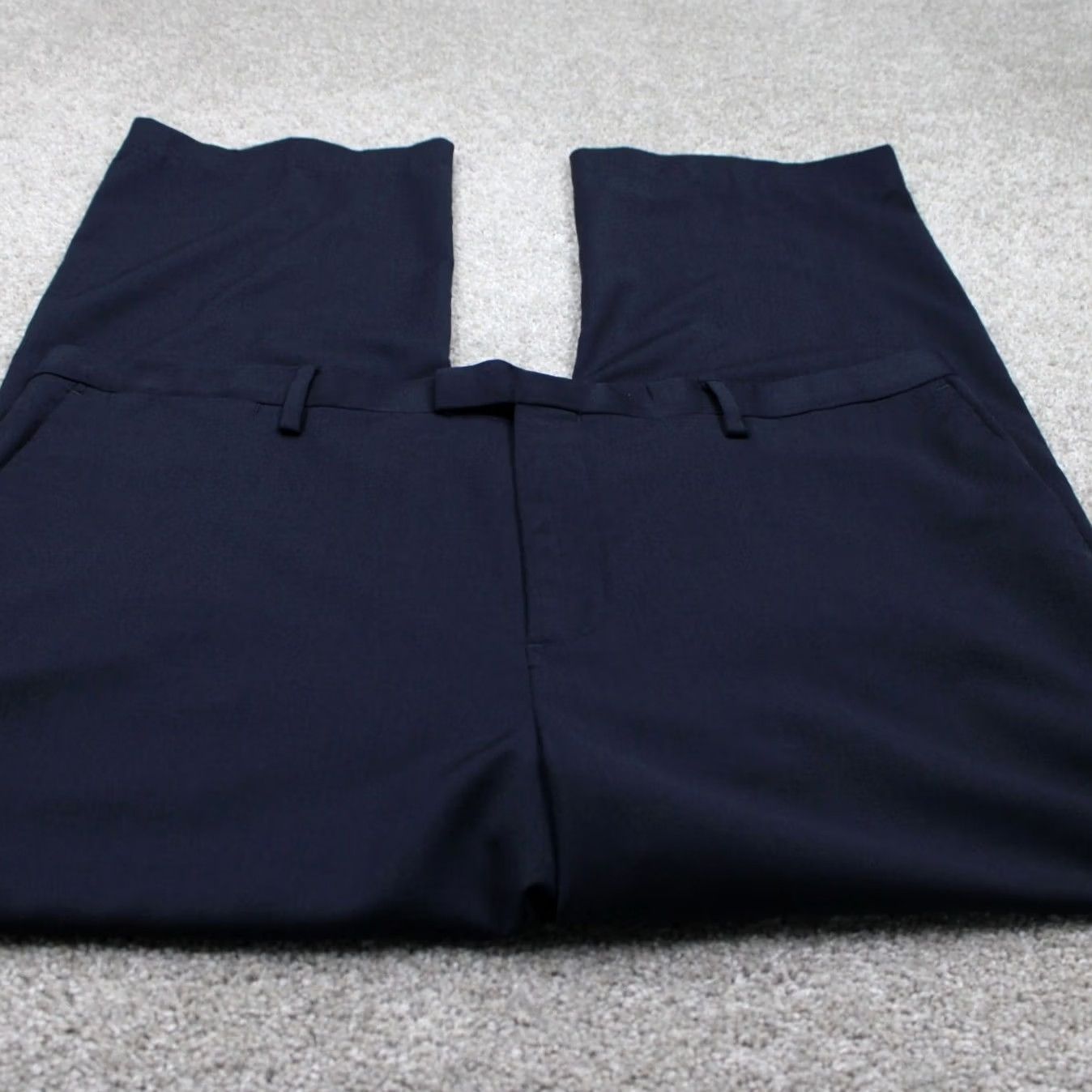 Banana Republic Banana Republic Mens Dress Pants Blue 40x30 Slim Fit Wool 120s Pattern Solid Straight Front Mens Size US 40 / EU 56 - 2 Thumbnail