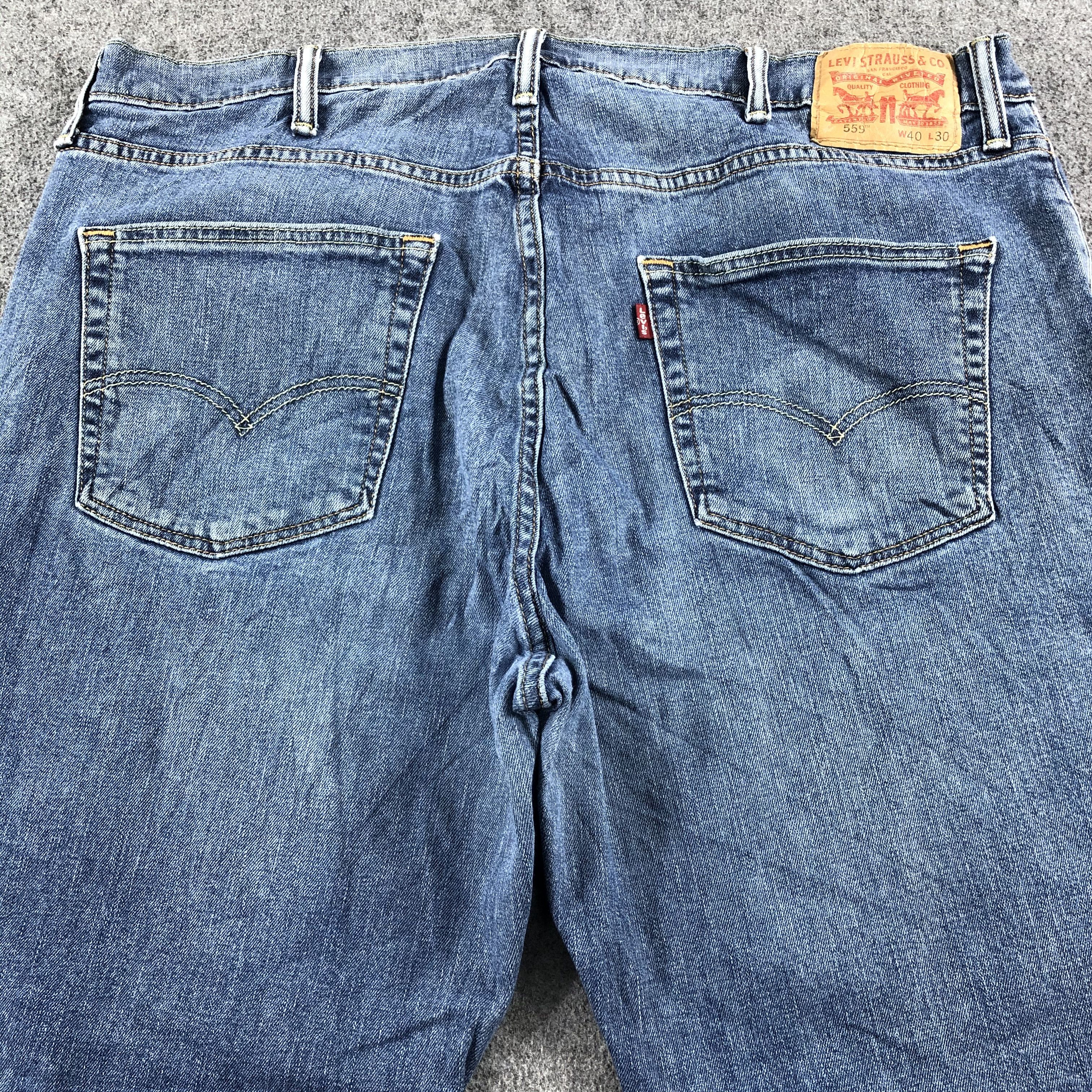 Levi's Vintage Blue Wash Levis 559 Jeans-J2442 Size US 40 / EU 56 - 4 Thumbnail