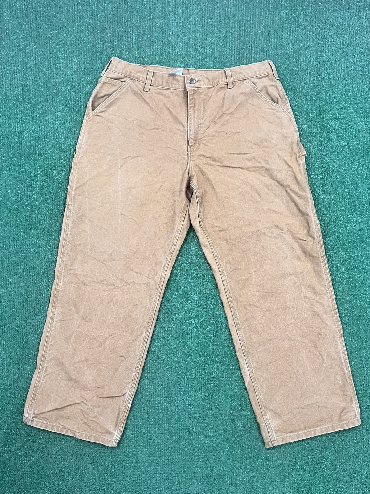 Carhartt Vintage Y2k Carhartt B11 BRN Duck Canvas Pants Size 38 - 2 Thumbnail