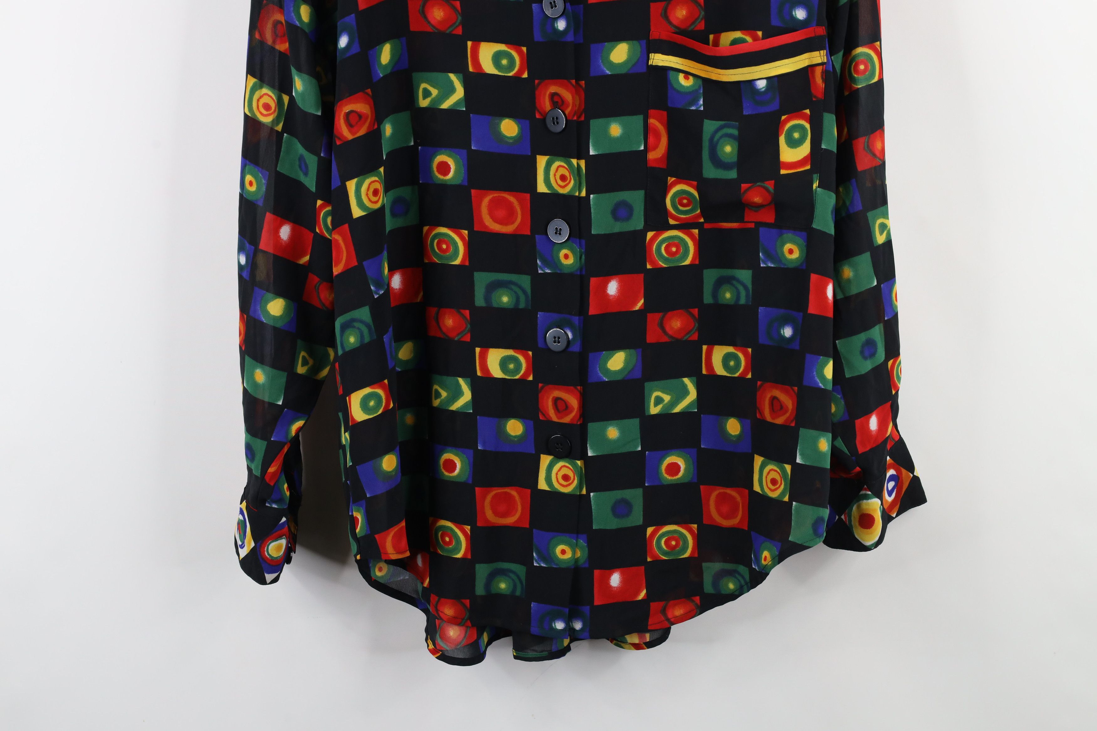 Vintage Vintage 90s Streetwear Abstract Collared Button Shirt Size M / US 6-8 / IT 42-44 - 3 Thumbnail