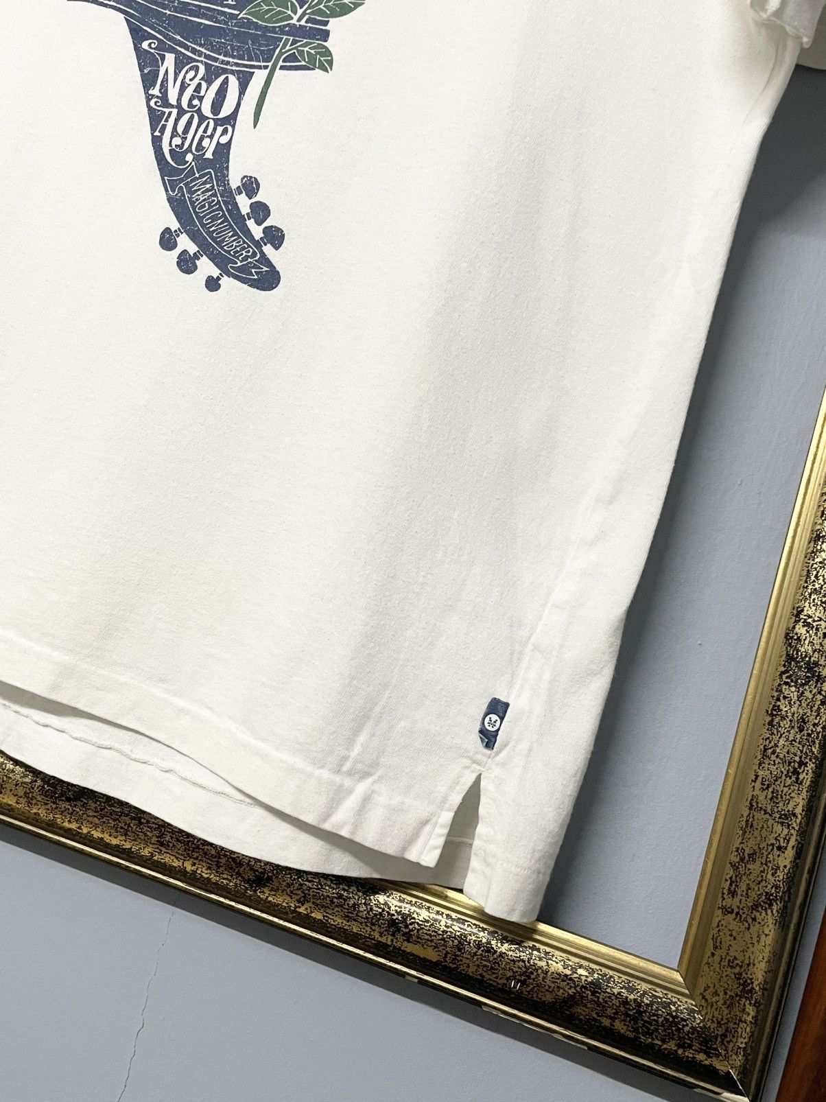 Japanese Brand Vintage 1990s Japan Designer Magic Number Sunflower Art Tee Size US M / EU 48-50 / 2 - 7 Thumbnail