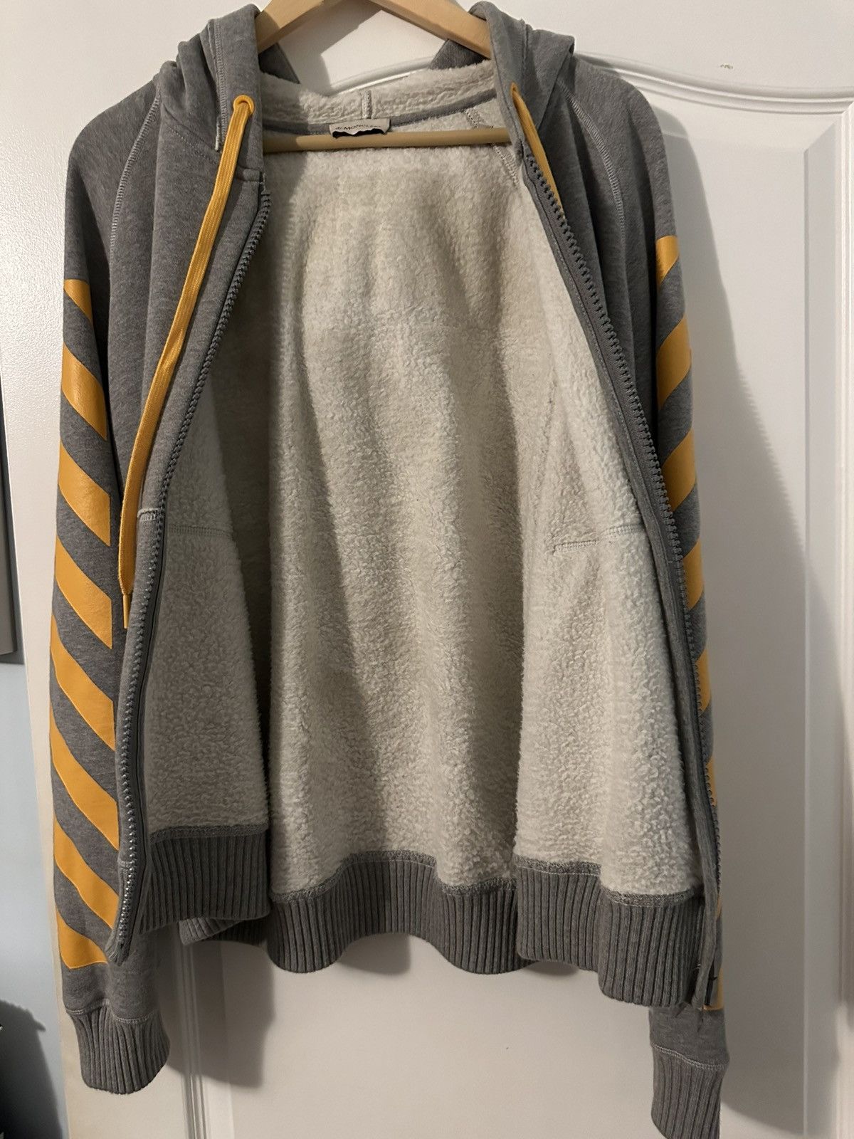 Moncler × Off-White Moncler x Off-White Zip-Up Hoodie Size US L / EU 52-54 / 3 - 3 Thumbnail