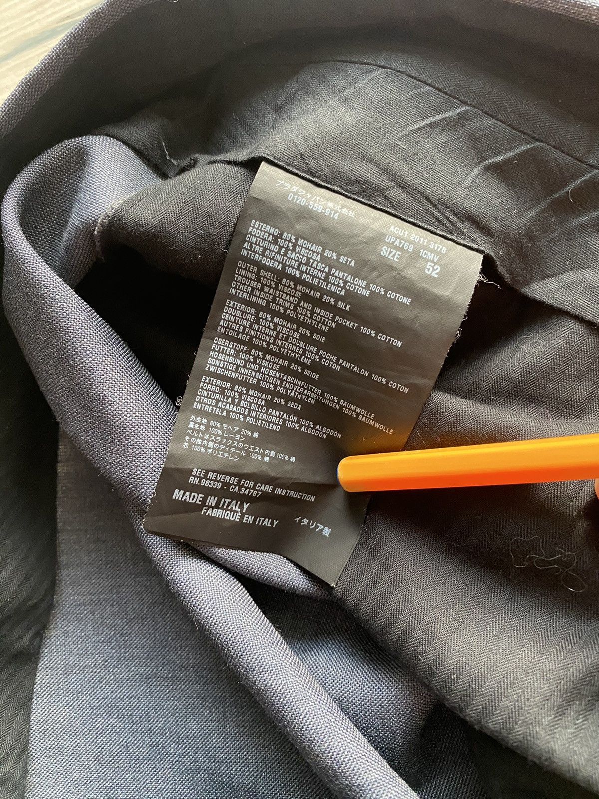 Prada SS11 Prada Dark Navy Mohair Casual Pants Size US 36 / EU 52 - 13 Thumbnail