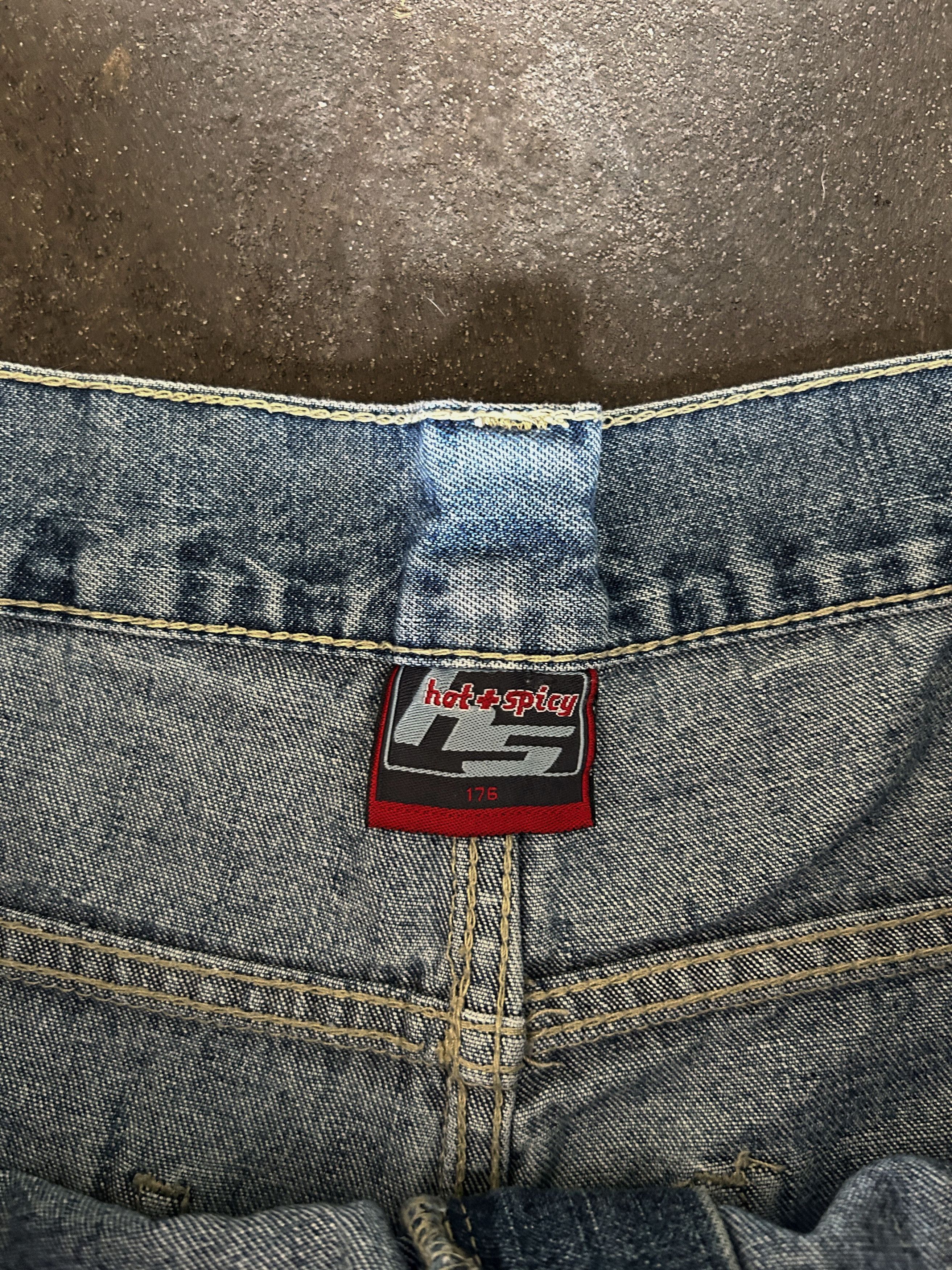 Vintage Y2K Baggy Denim Jeans Wide Leg Skate Streetwear Pants Size US 32 / EU 48 - 7 Thumbnail