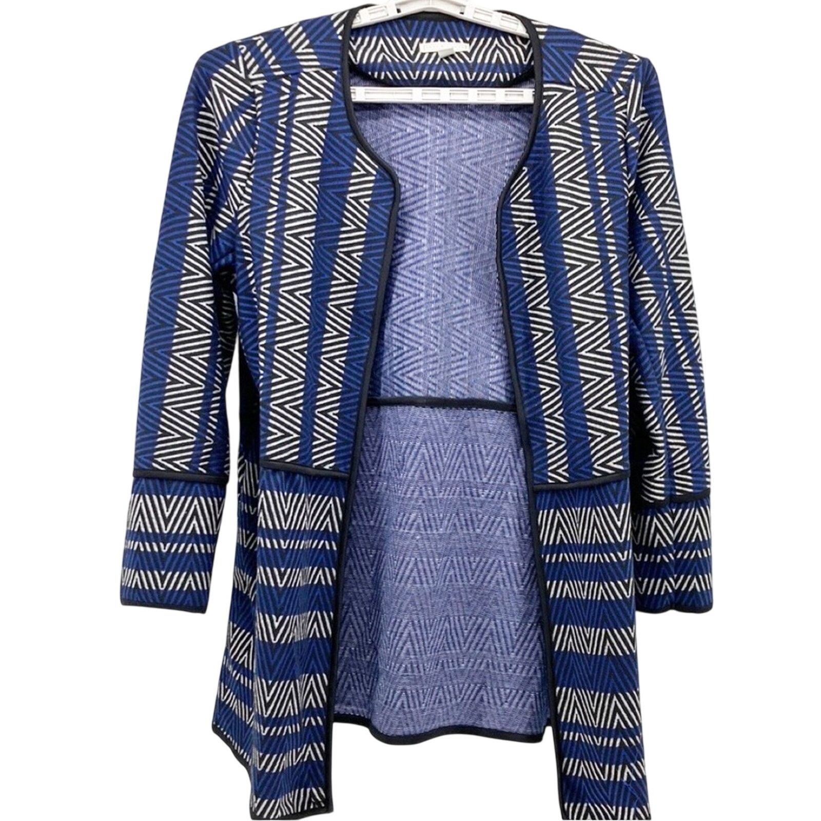 Other Dana Buchman Warm Luxe Cardigan Duster blue black sz XL Size XL / US 12-14 / IT 48-50 - 1 Thumbnail