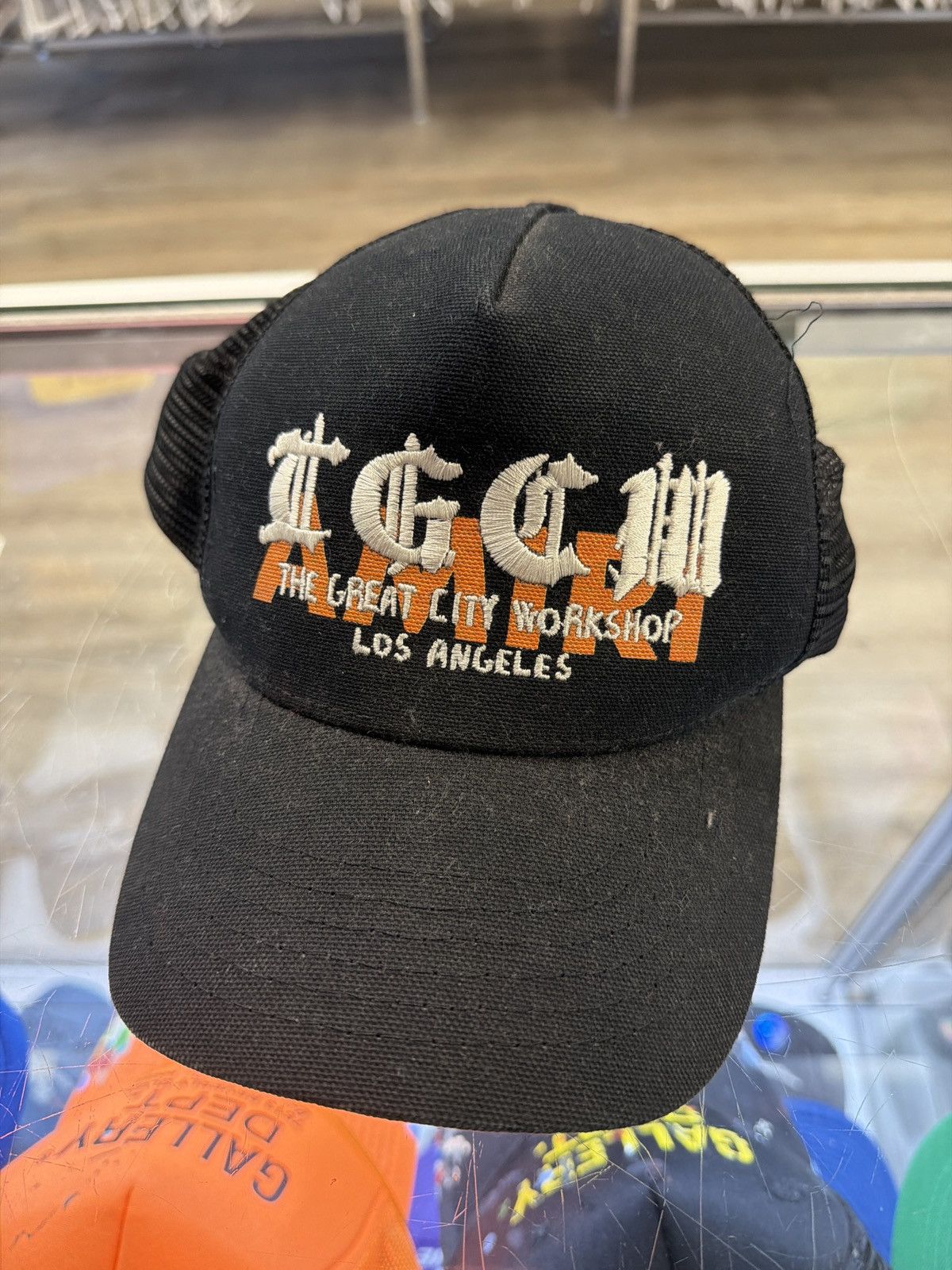 Amiri Amiri trucker hat black orange Size ONE SIZE - 1 Thumbnail