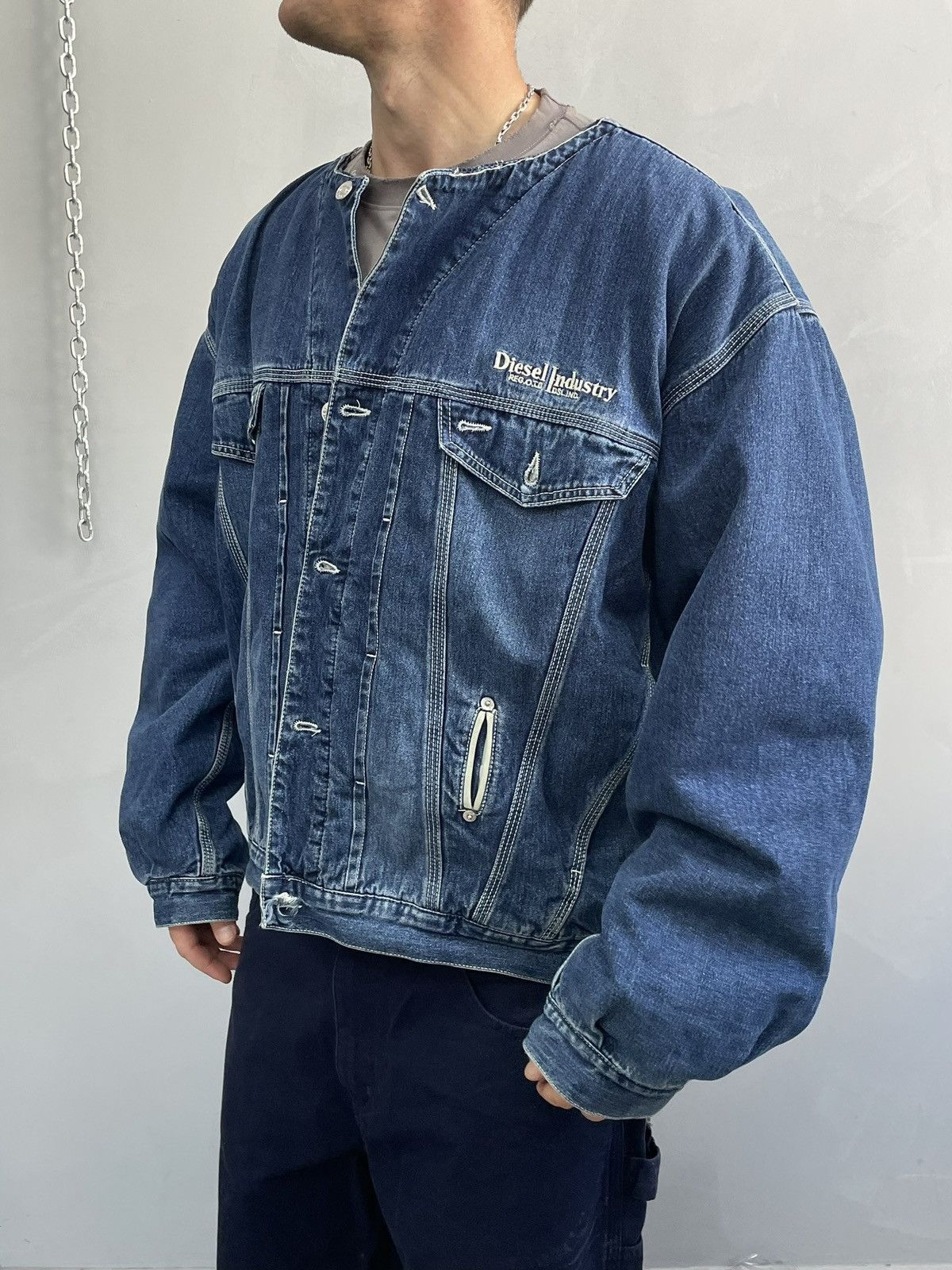 Diesel Diesel trucker denim jacket retro hype rare y2k Size US XXL / EU 58 / 5 - 4 Thumbnail