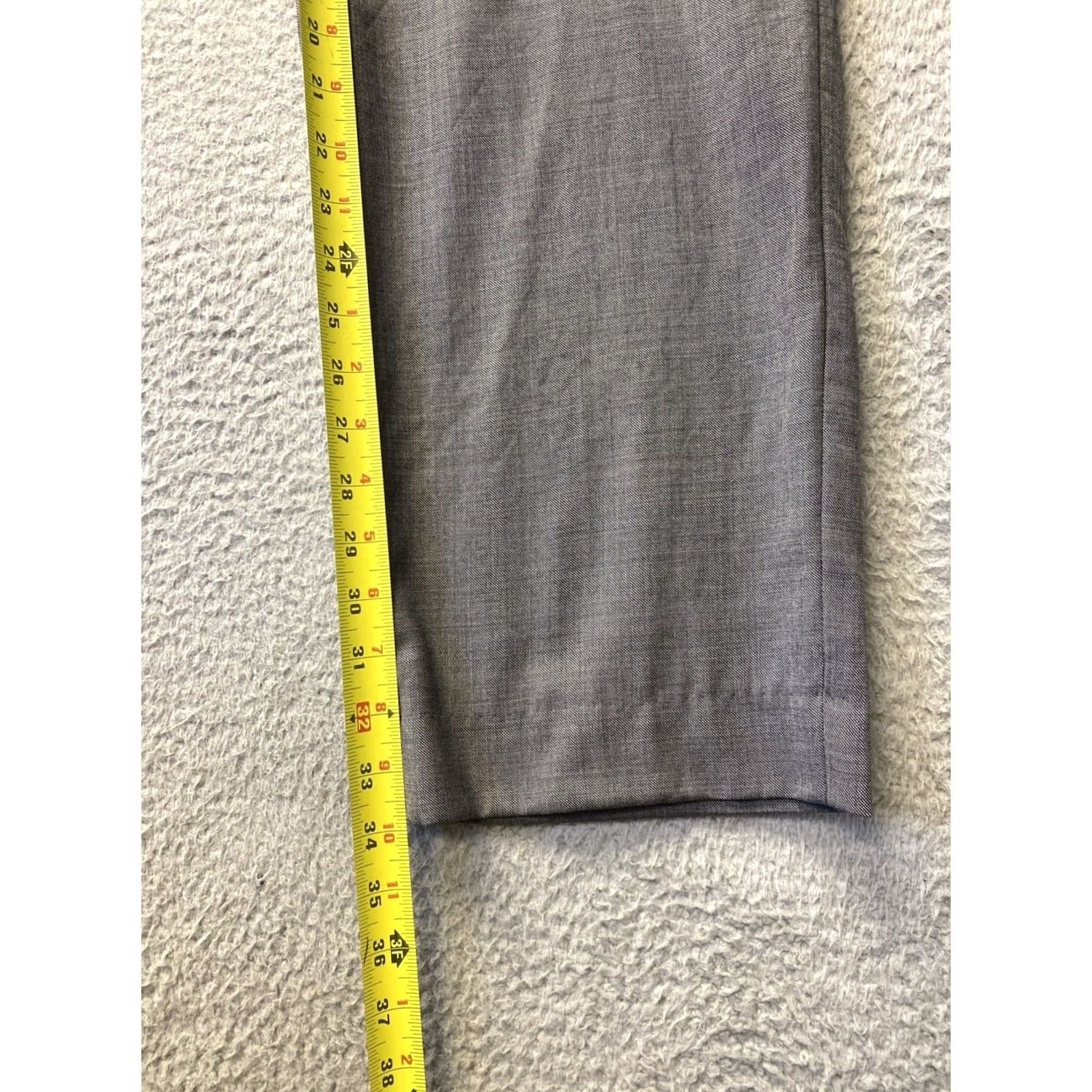 Hugo Boss Hugo Boss Dress Pants Mens 38 X 34 Gray /0742 Slim Straight Flat Front Zipper 34 Inseam Regular Size Type Men 0742 Size US 38 / EU 54 - 4 Thumbnail