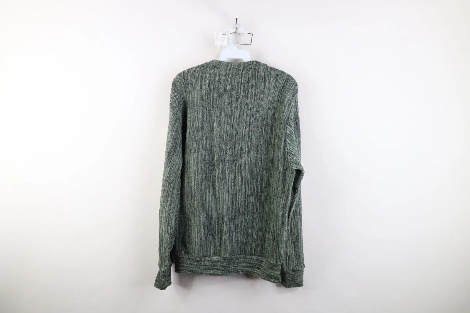 Vintage Vintage 60s 70s Knit Kurt Cobain Cardigan Sweater Green USA Size US M / EU 48-50 / 2 - 8 Thumbnail
