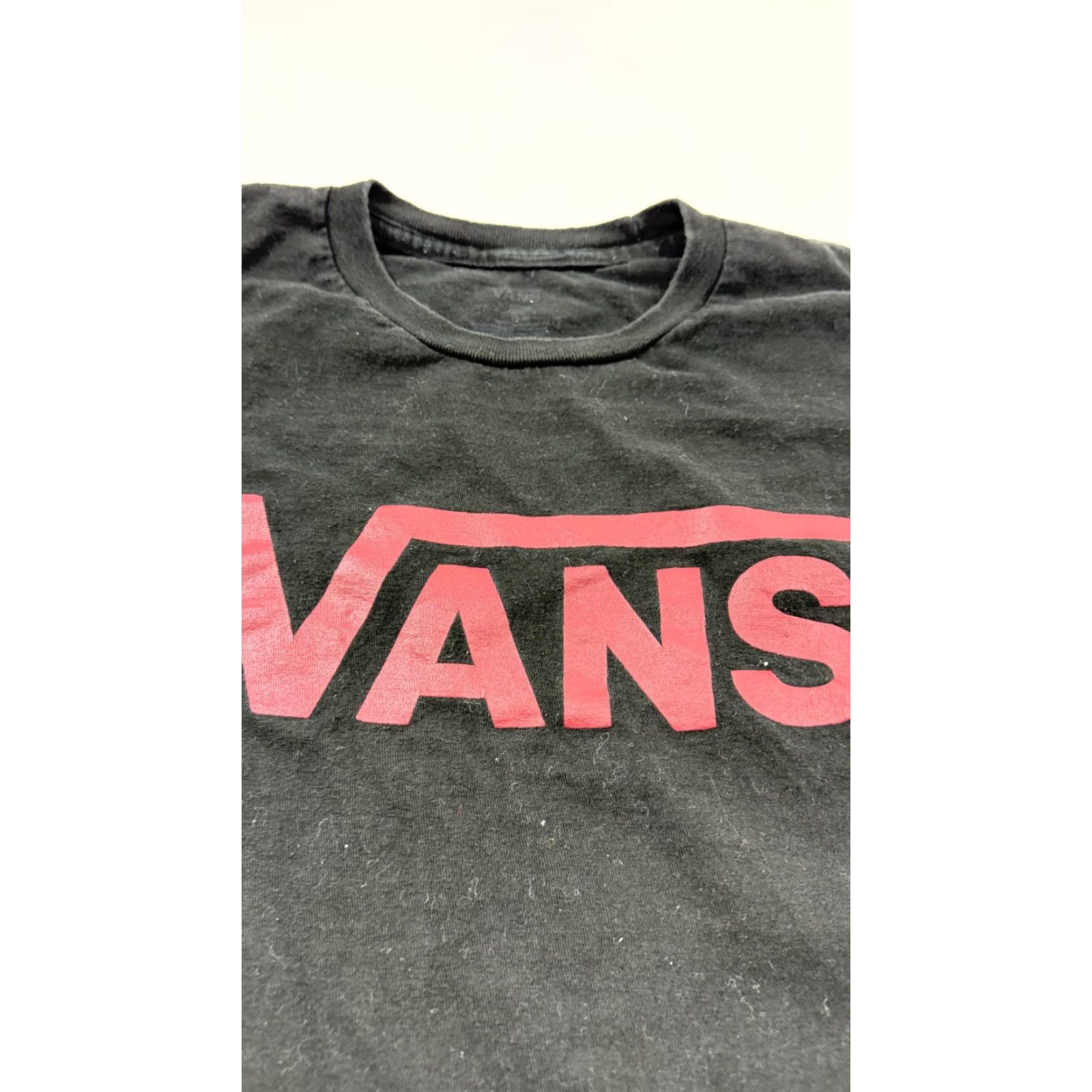 Vans VANS Shirt Mens Medium Black Red Logo Skate Graphic Tee T-Shirt Casual Size US M / EU 48-50 / 2 - 2 Thumbnail
