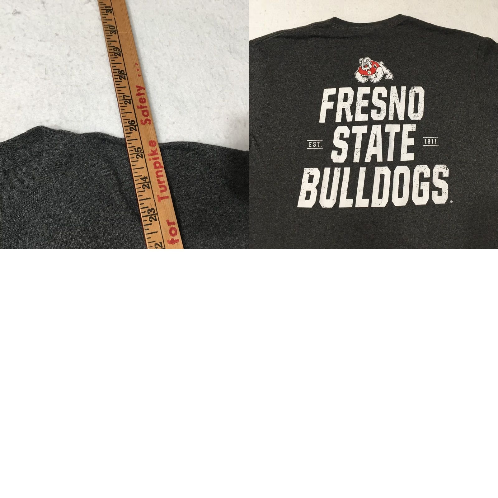 Delta FRESNO STATE UNIVERSITY T-Shirt MEDIUM GRAY Logo GRAPHIC MASCOT Size US M / EU 48-50 / 2 - 8 Thumbnail