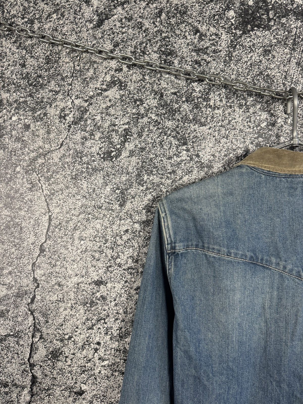 Allsaints Allsaints Spitalfields Bedford Denim Shirt Snap Button Sz M Size US M / EU 48-50 / 2 - 11 Thumbnail