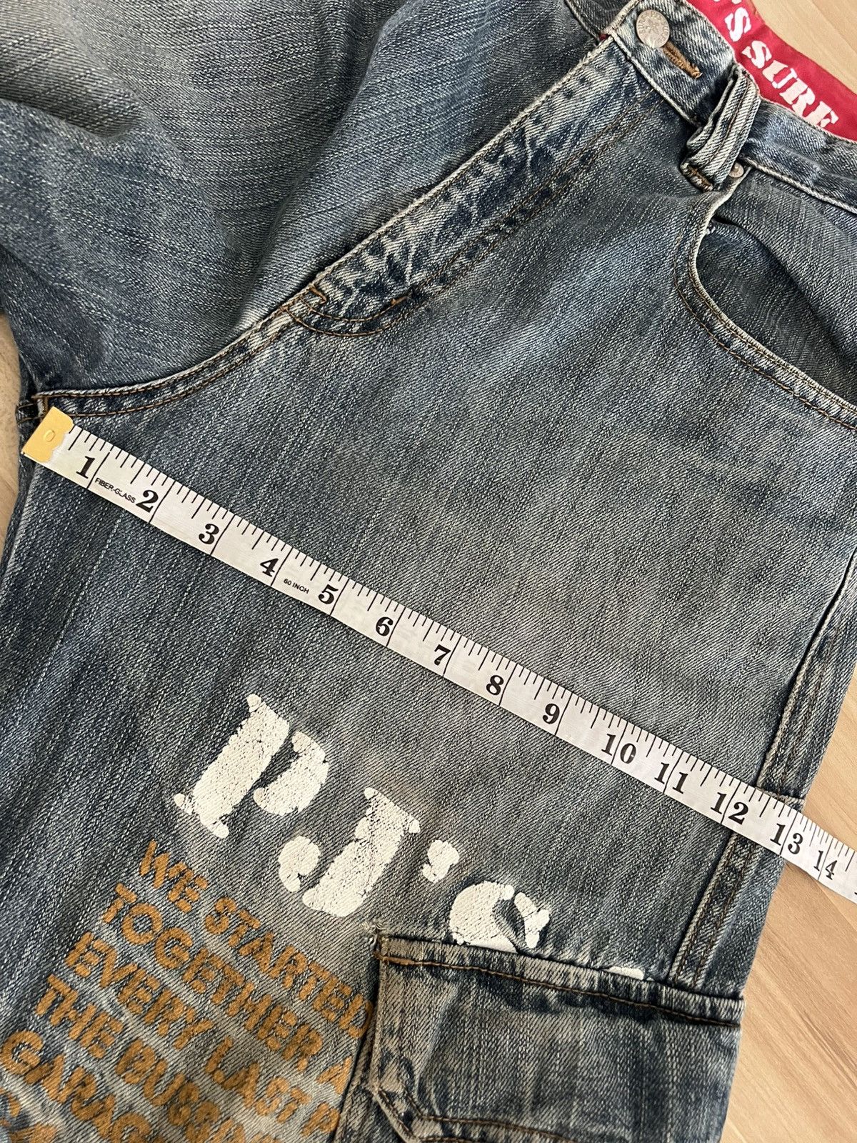 JNCO Vintage PJ’S SURF cargo Baggy Denim Size US 31 - 6 Thumbnail