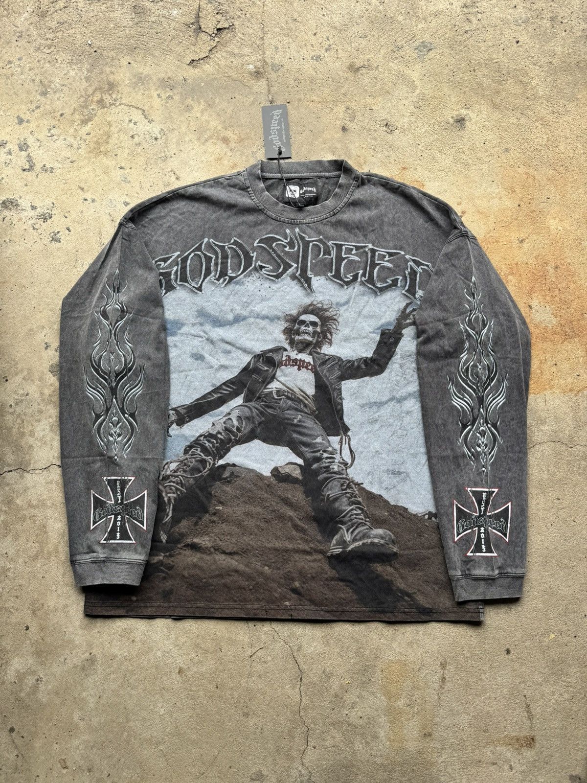 Godspeed Godspeed Rocker L/S Grey Washed Size US XXL / EU 58 / 5 - 1 Thumbnail