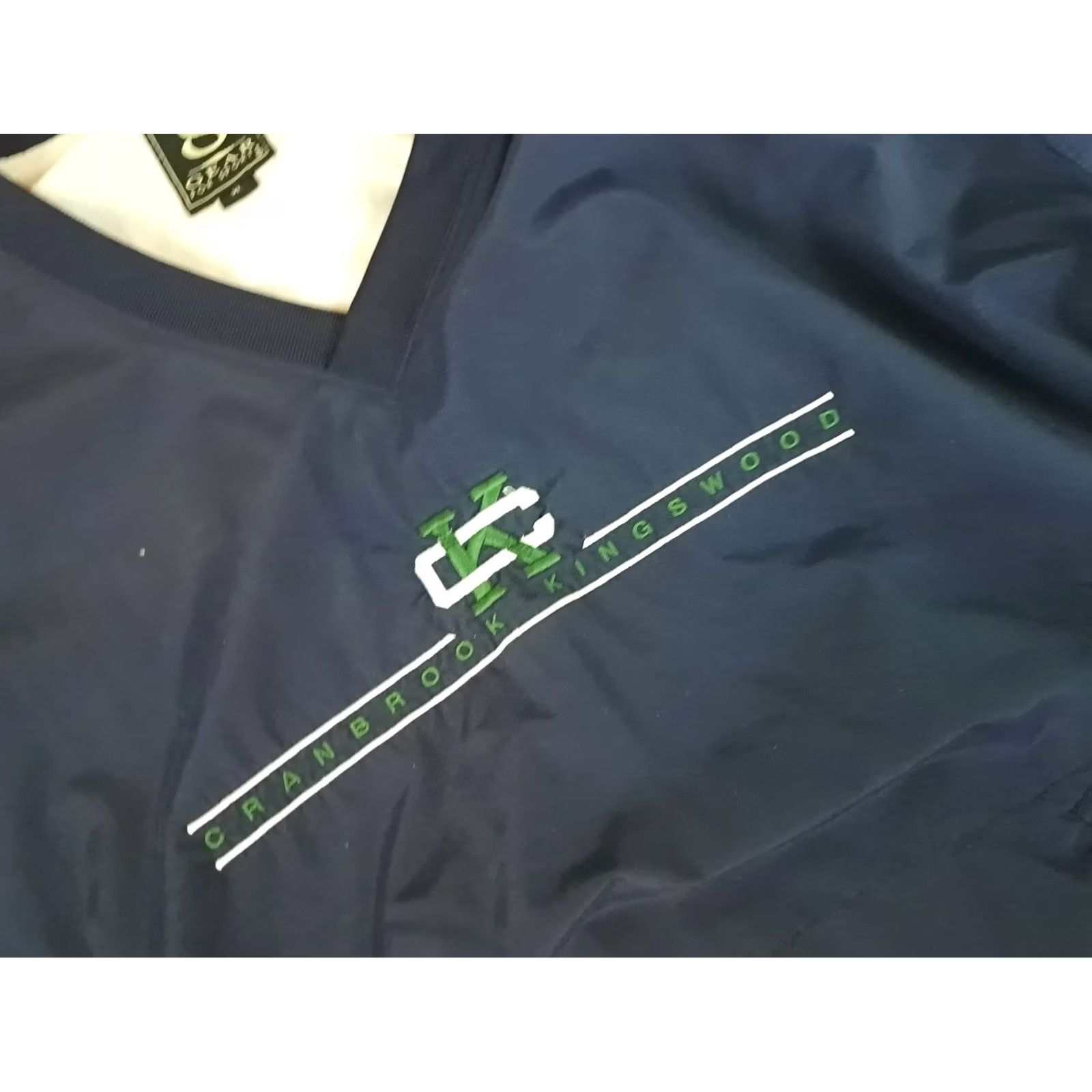 Vintage VINTAGE GEAR FOR SPORTS Jacket XL Blue College Cranbrook Kingswood College Michigan Embroidered Pullover Nylon Mens Size US XL / EU 56 / 4 - 2 Thumbnail
