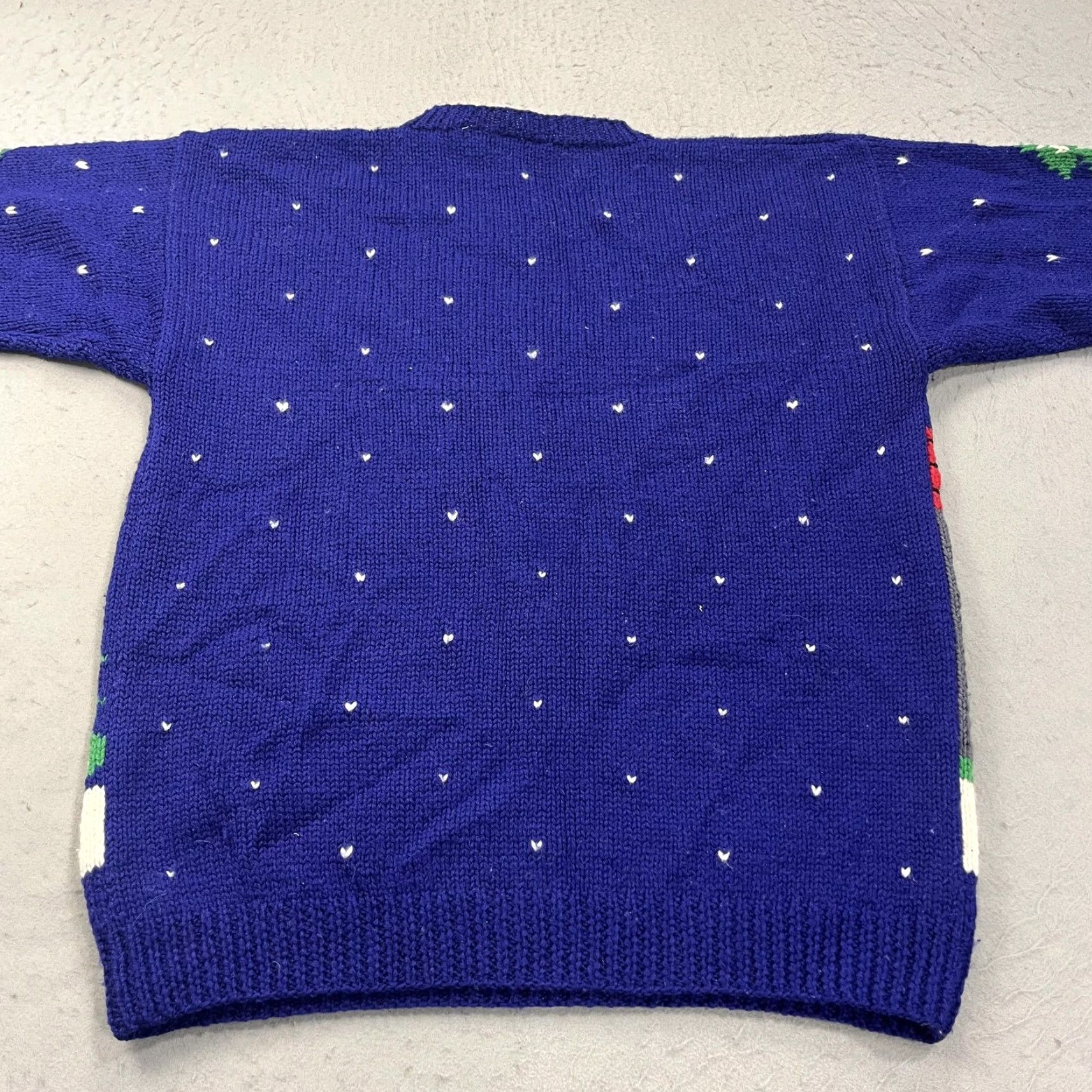 Vintage VINTAGE Field Gear Sweater Womens Large Blue Wool Angora Nylon Crew Neck Long Sleeve Polka Dot Snow Scene Christmas Ugly Christmas Holiday 90s Size L / US 10 / IT 46 - 6 Thumbnail