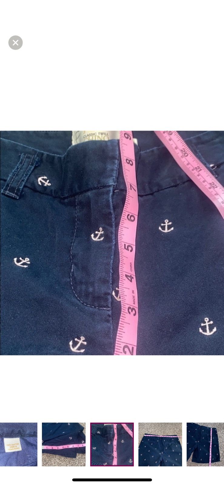 J.Crew J. Crew nautical blue chino shorts size 4 Size 27" / US 4 / IT 40 - 5 Thumbnail