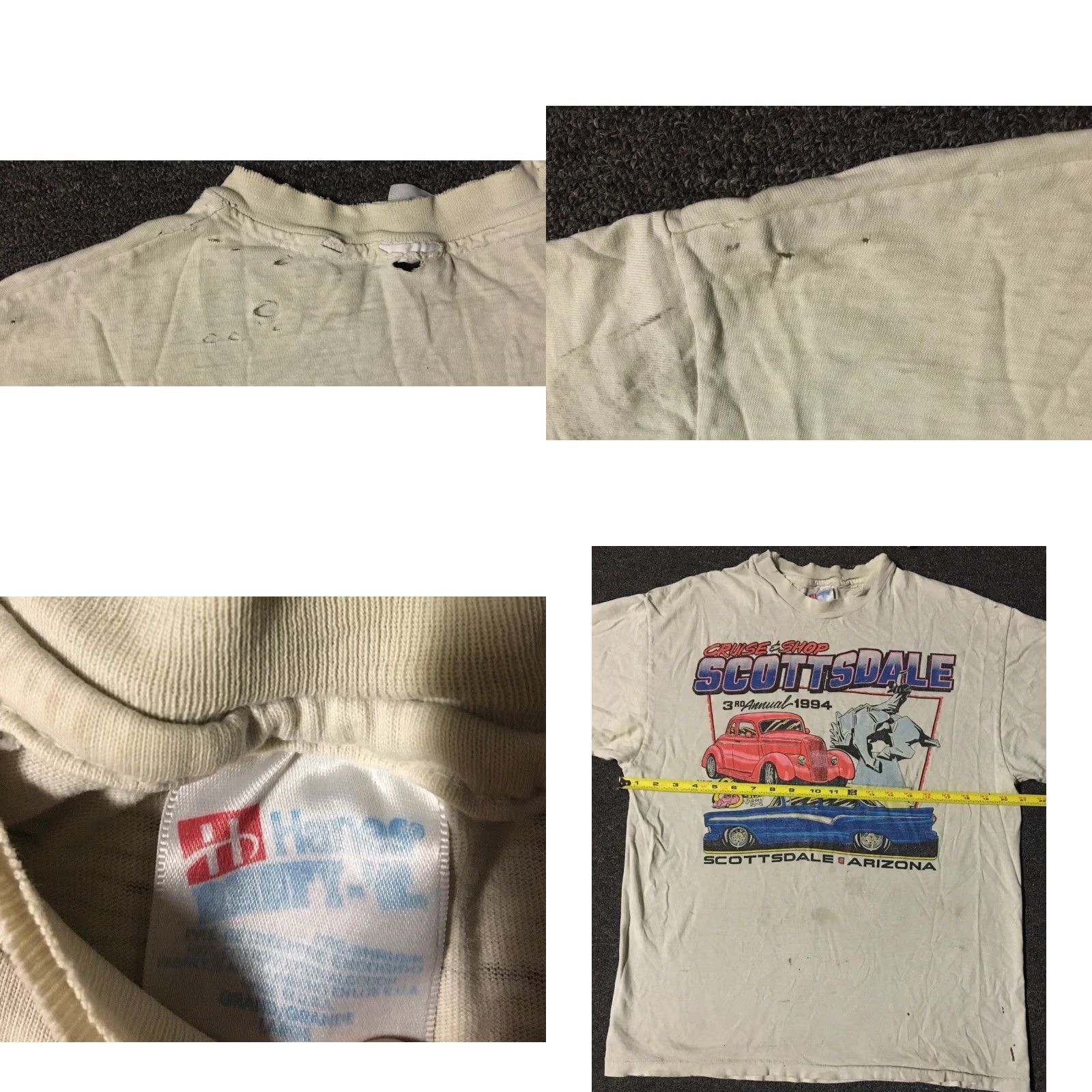 Vintage VINTAGE Arizona Hot Rod Shirt M White Jolly Rancher 90s Car Biker Grunge Single Stitch T-Shirt Mens USA Made in USA Size US M / EU 48-50 / 2 - 11 Thumbnail