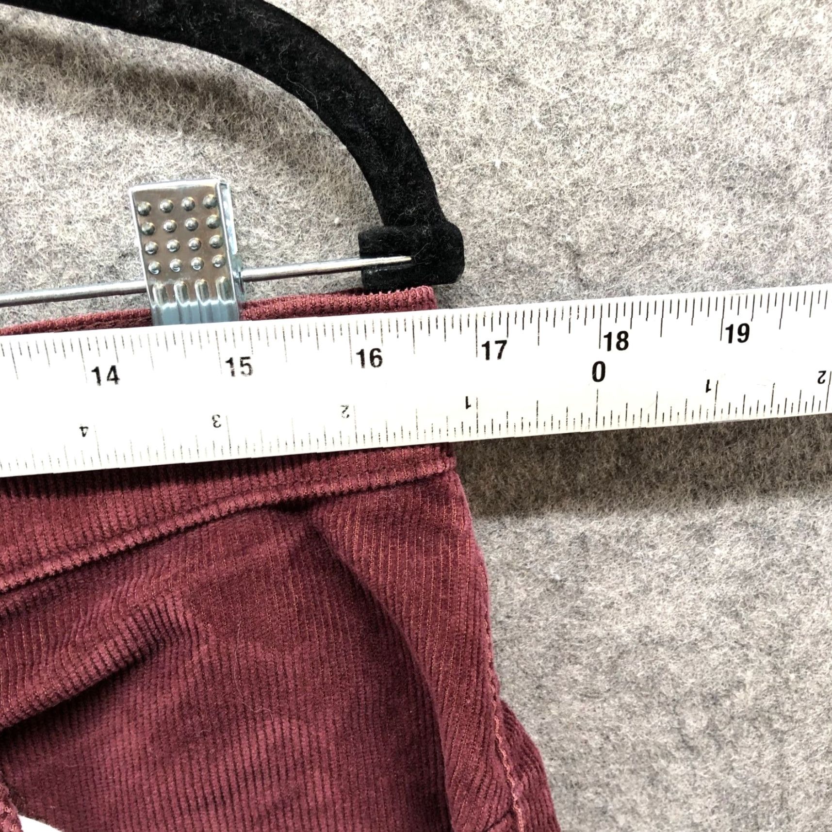 Levi's Levi's High Waisted Mom Jean Womens 32x29 Corduroy Burgundy Stretch Jeans Pants 5-Pocket Regular Size 24" / US 00 / IT 34 - 7 Thumbnail