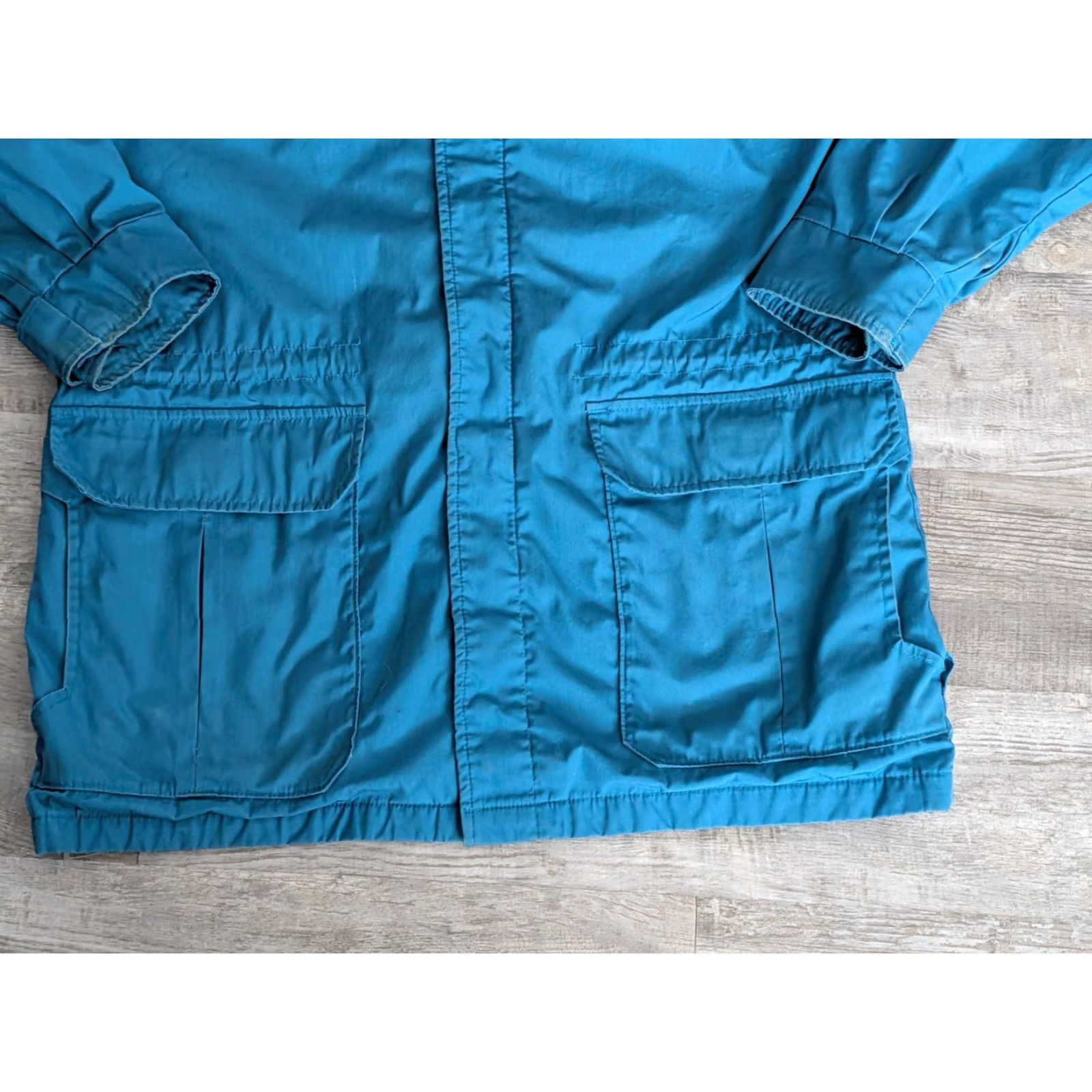 Vintage Vtg Woolrich Jacket Womens Sz M Wool Lined Coat Chore Wind Rain USA Made Teal Size M / US 6-8 / IT 42-44 - 5 Thumbnail