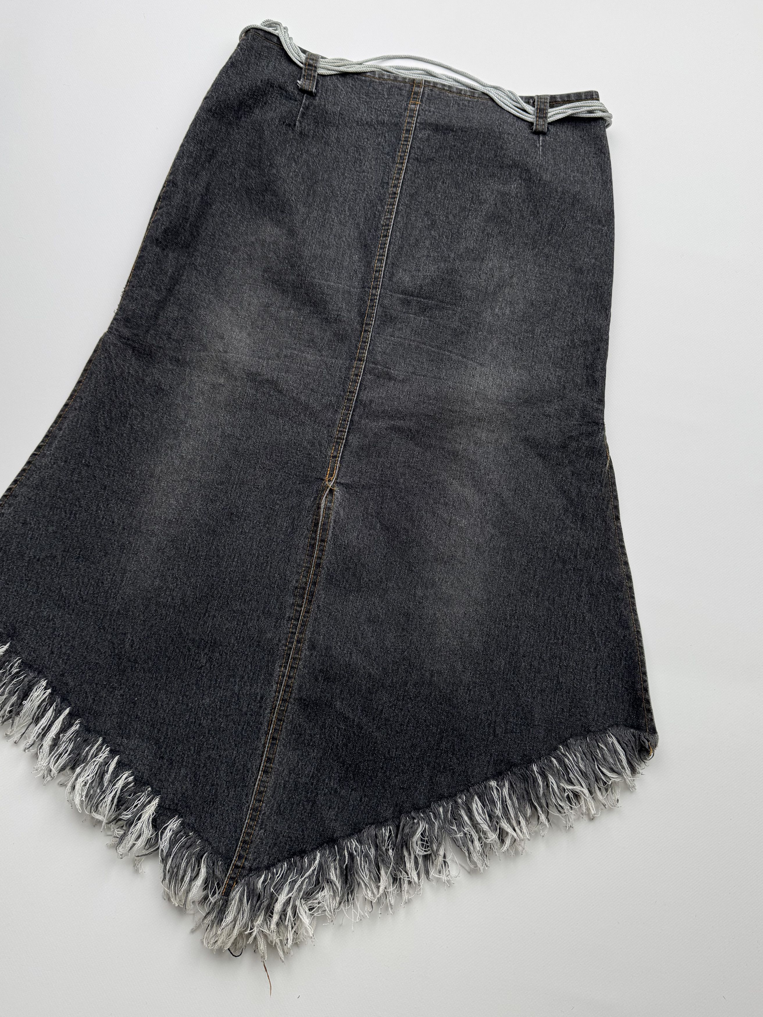 Vintage Vintage Denim Skirt With Belt B121(V430)E2 Size 27" / US 4 / IT 40 - 7 Thumbnail