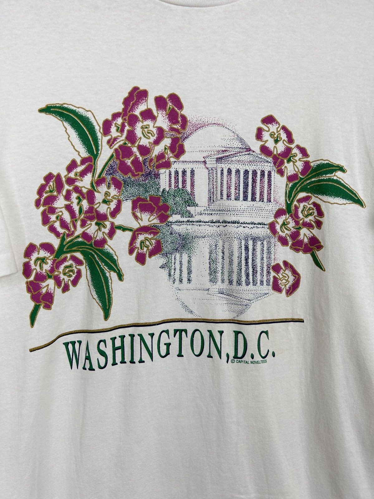 Vintage 90s Vintage Washington DC Cute Art Center Logo T-Shirt Size US L / EU 52-54 / 3 - 2 Thumbnail