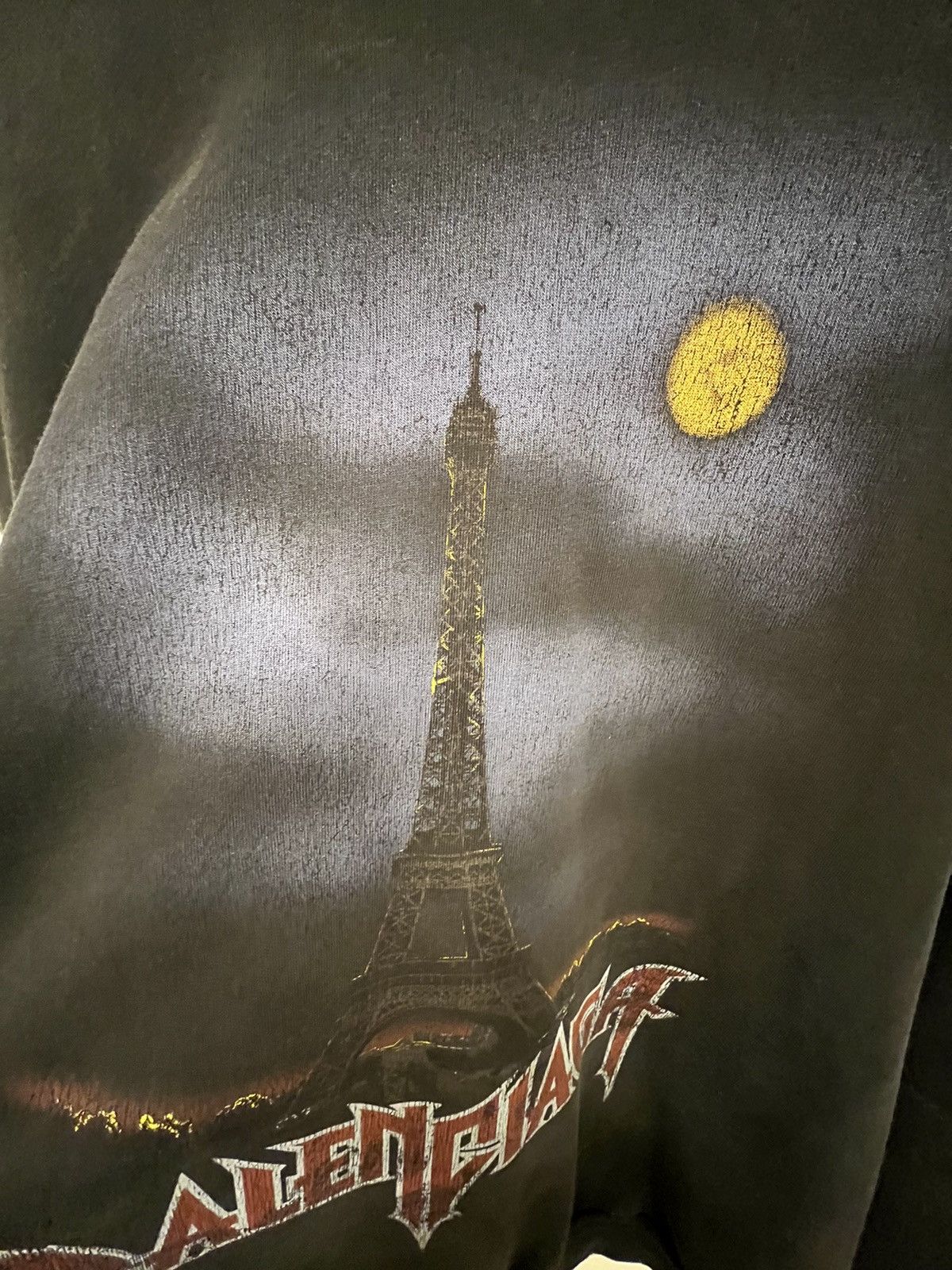 Balenciaga Balenciaga Paris Moon Hoodie $1450 Size US XL / EU 56 / 4 - 3 Thumbnail