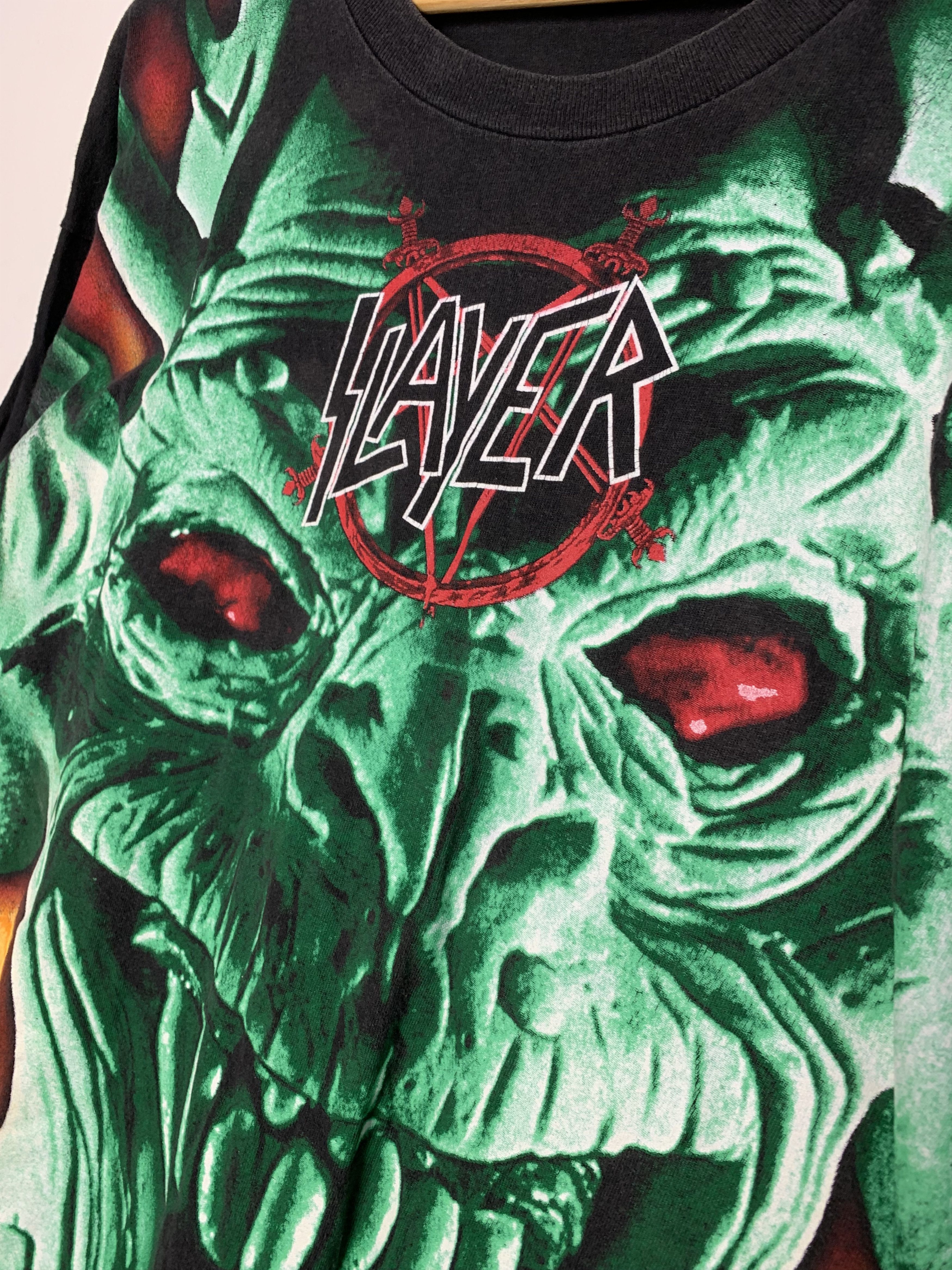 Band Tees Vintage Slayer AOP 1996 Winterland Tag Crazy Tee Size US XL / EU 56 / 4 - 8 Thumbnail