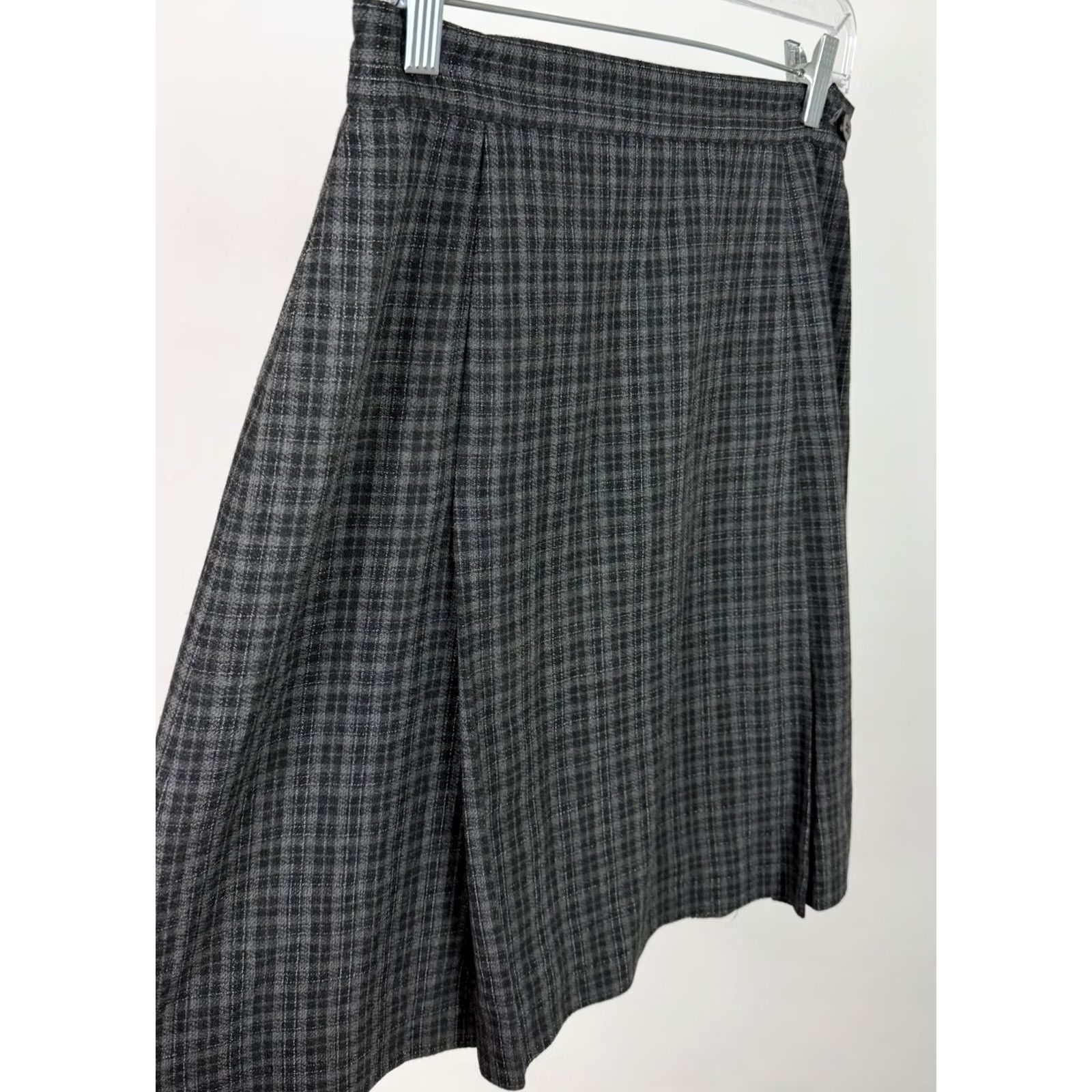 Vintage VINTAGE The Limited Skirt Womens 6 / S Plaid Gray Knee Length High Waist Pleated Vintage 90s Grunge Preppy Size 28" / US 6 / IT 42 - 3 Thumbnail