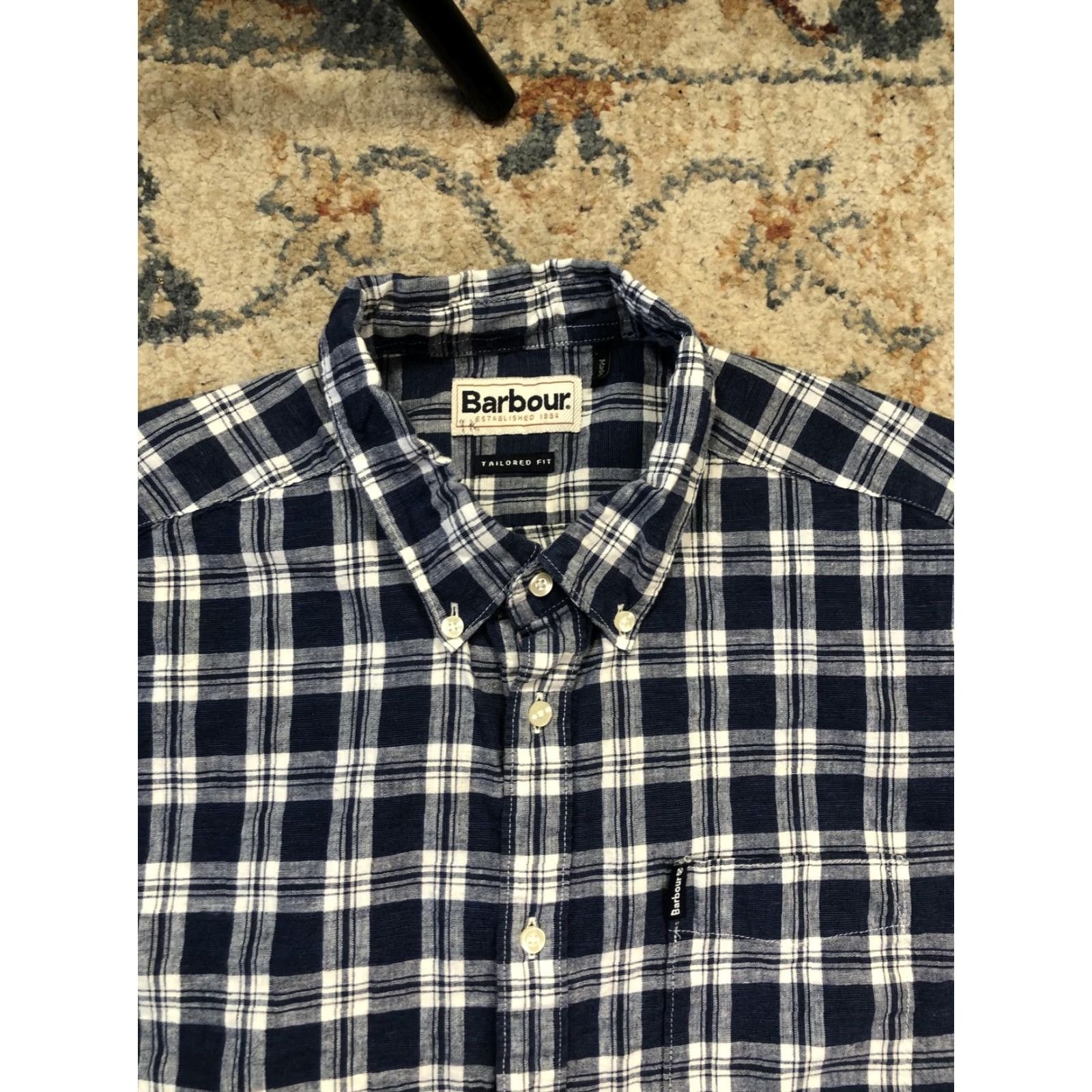 Barbour Barbour Shirt Mens Large Blue Plaid Tailored Fit Long Sleeve Button Down Casual Size US L / EU 52-54 / 3 - 2 Thumbnail