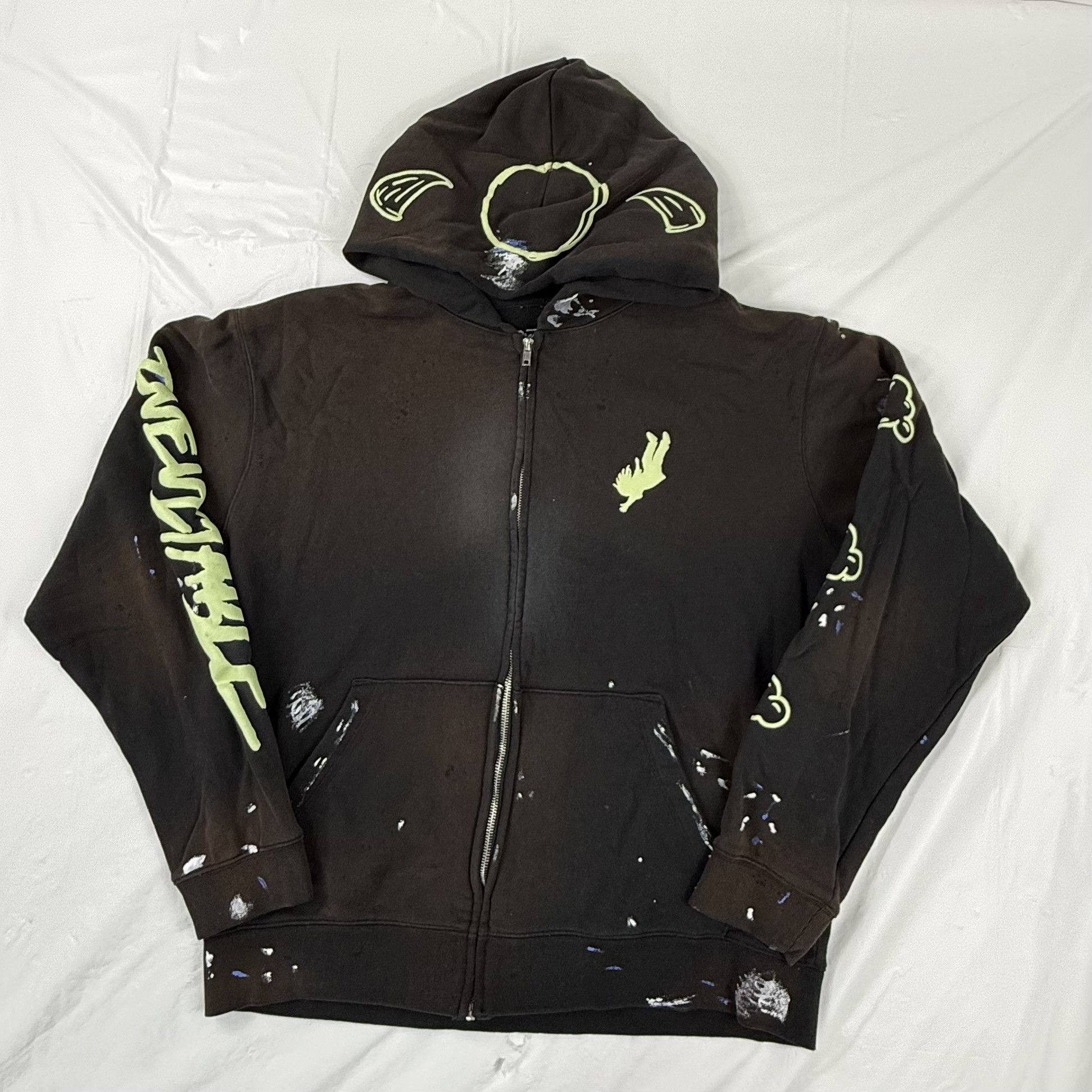 Dreamville Dreamville Numero Uno Zip Up Hoodie XXL Faded Size US XXL / EU 58 / 5 - 2 Thumbnail