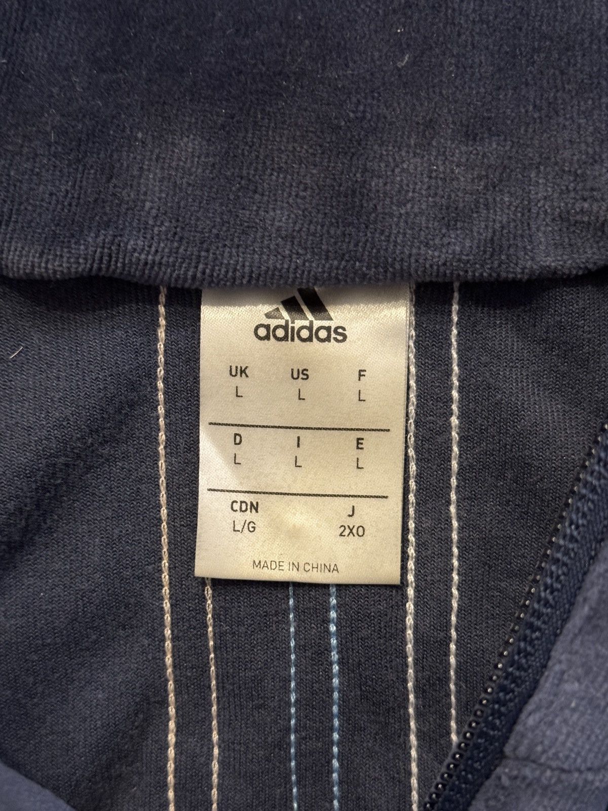 Adidas × Kith Kith x Adidas Soccer Flamingos Velour Half Zip Hoodie Navy L Size US L / EU 52-54 / 3 - 4 Thumbnail