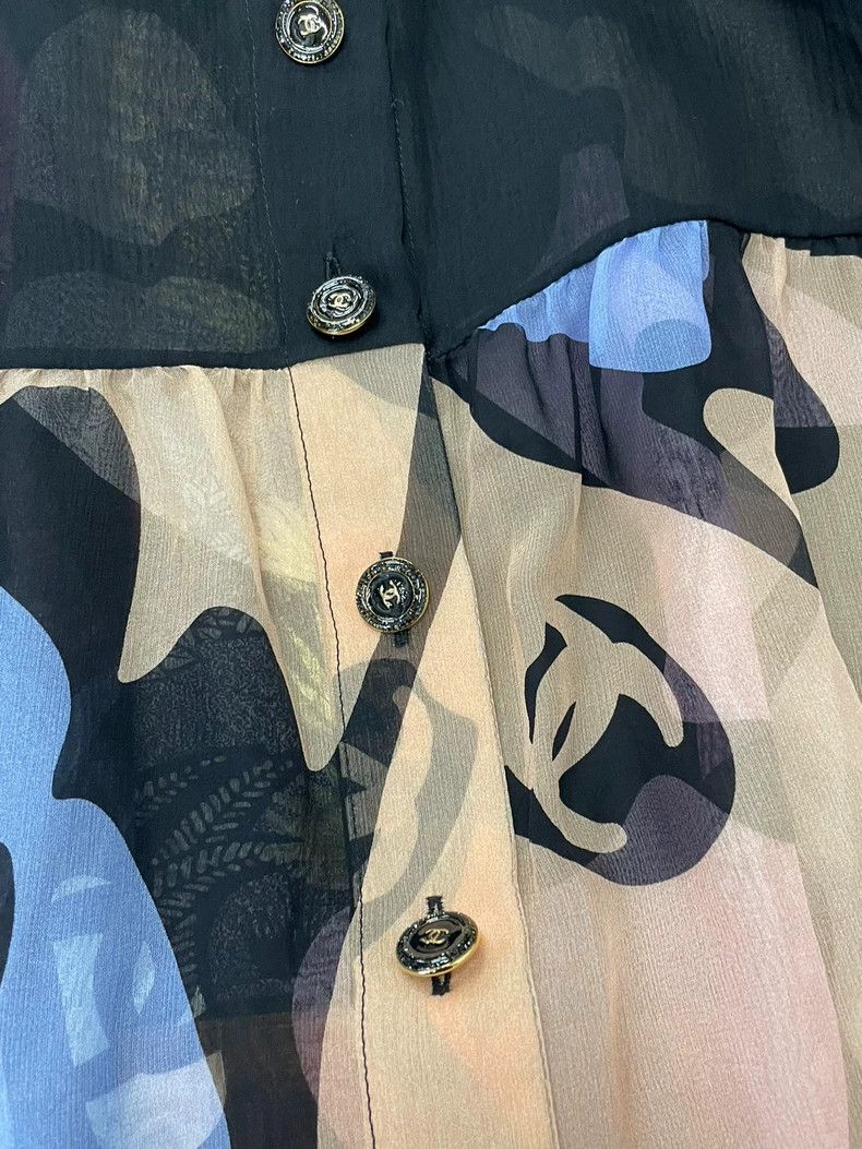 Chanel Chanel Color printed silk long sleeves Size XS / US 0-2 / IT 36-38 - 4 Thumbnail
