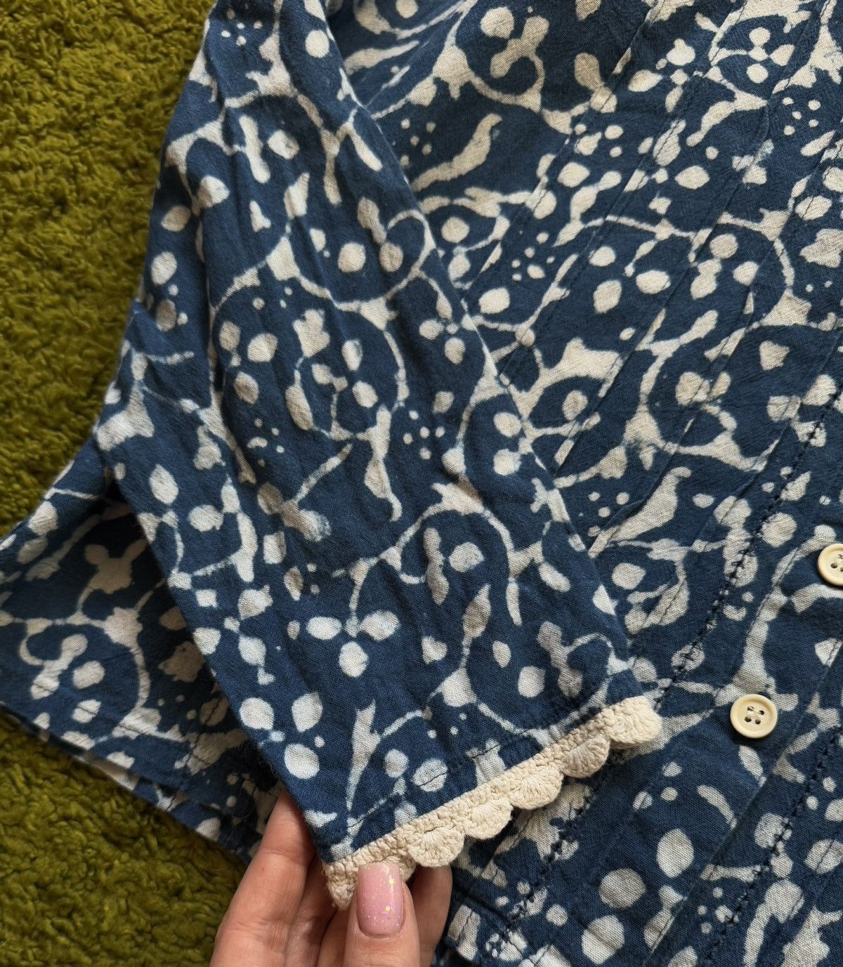 Designer Ewa I Walla A/W 2020 avant garde blouse buttons up shirt Size S / US 4 / IT 40 - 5 Thumbnail