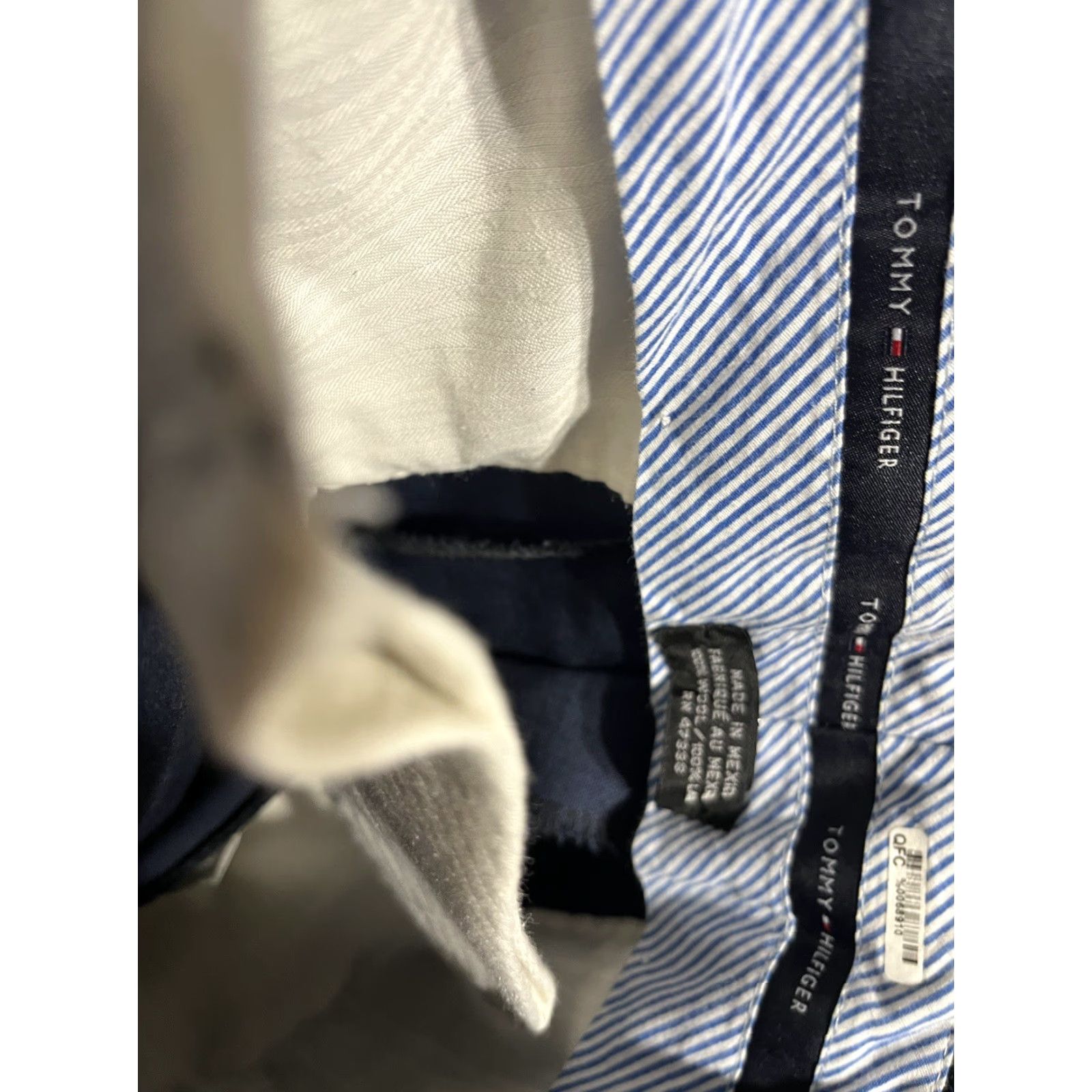 Tommy Hilfiger Tommy Hilfiger Pants Mens 32x31 Wool Flat Front Straight Leg Blue Size US 32 / EU 48 - 5 Thumbnail