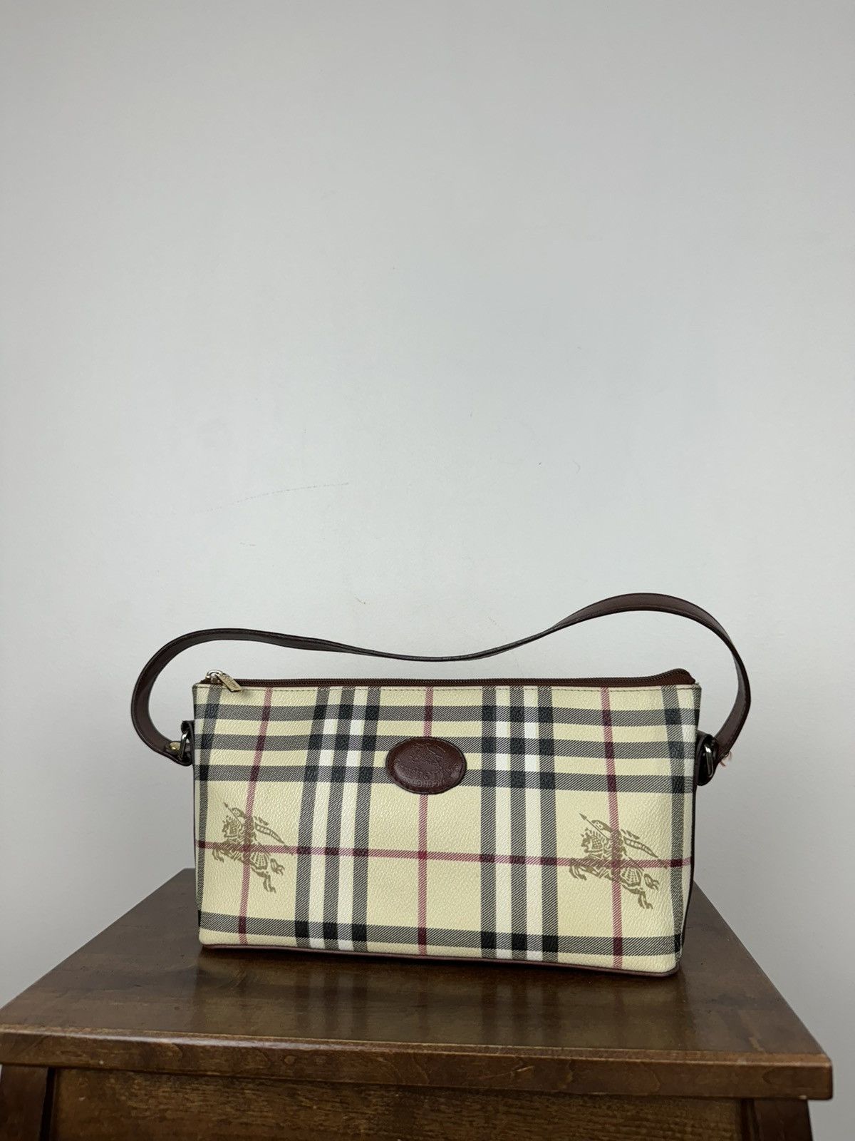 Burberry Vintage leather bag Burberry Nova Check original item Size ONE SIZE - 2 Thumbnail