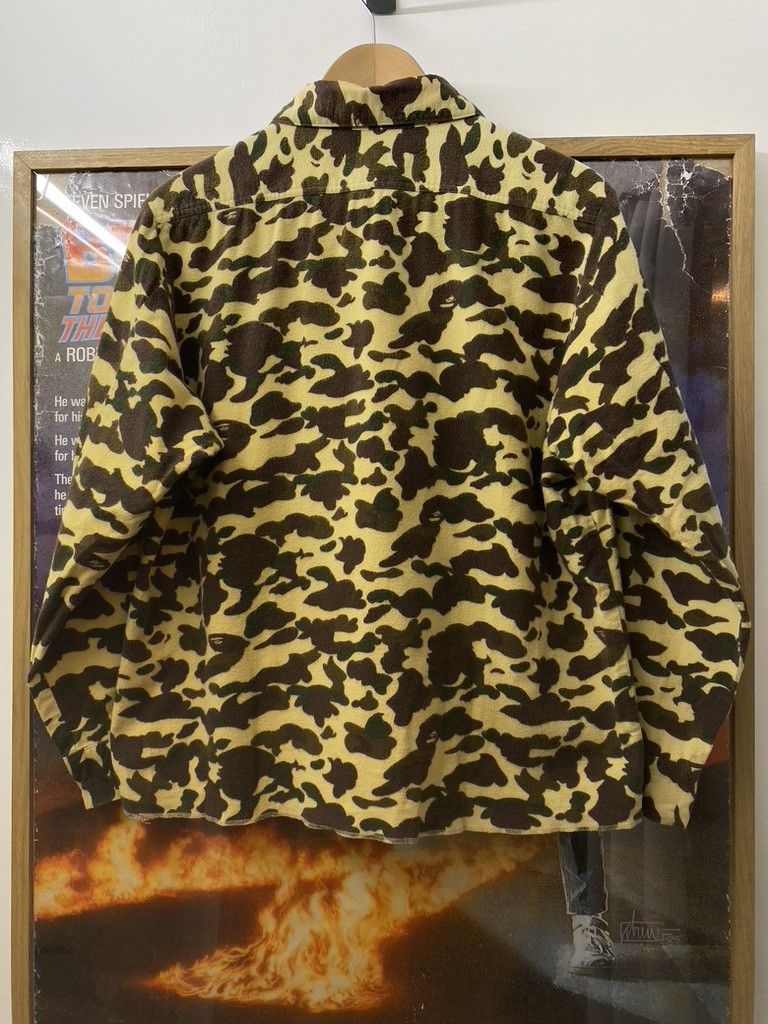 Bape 90s Vintage Bape Chamois Cloth Fleece 1/2 Zip Overshirt Size US S / EU 44-46 / 1 - 3 Thumbnail