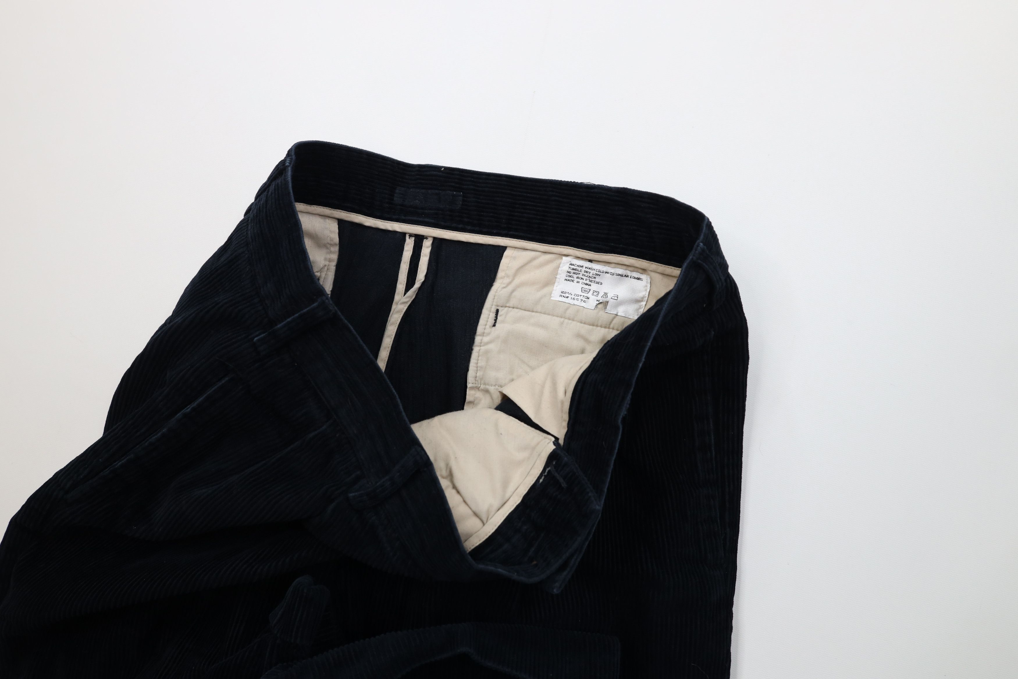 Vintage Vintage 90s Streetwear Wide Leg Corduroy Chino Pants Size US 34 / EU 50 - 8 Thumbnail