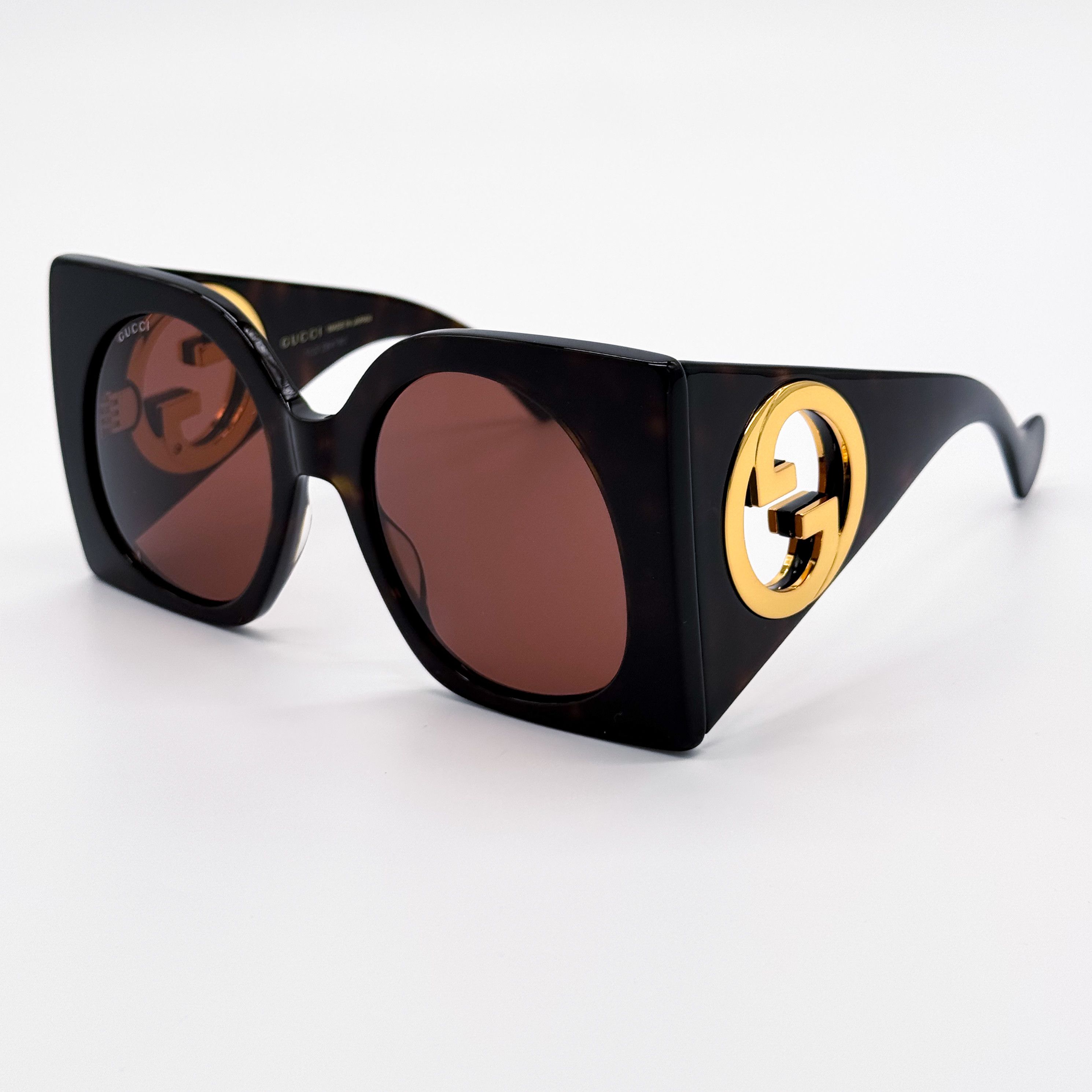 NEW GG1254S 002 GUCCI BUTTERFLY HAVANA BROWN WOMEN GUCCI SUNGLASSES GUCCI GG0472S 002 Butterfly Sunglasses In Havana Brown Size  main image 4