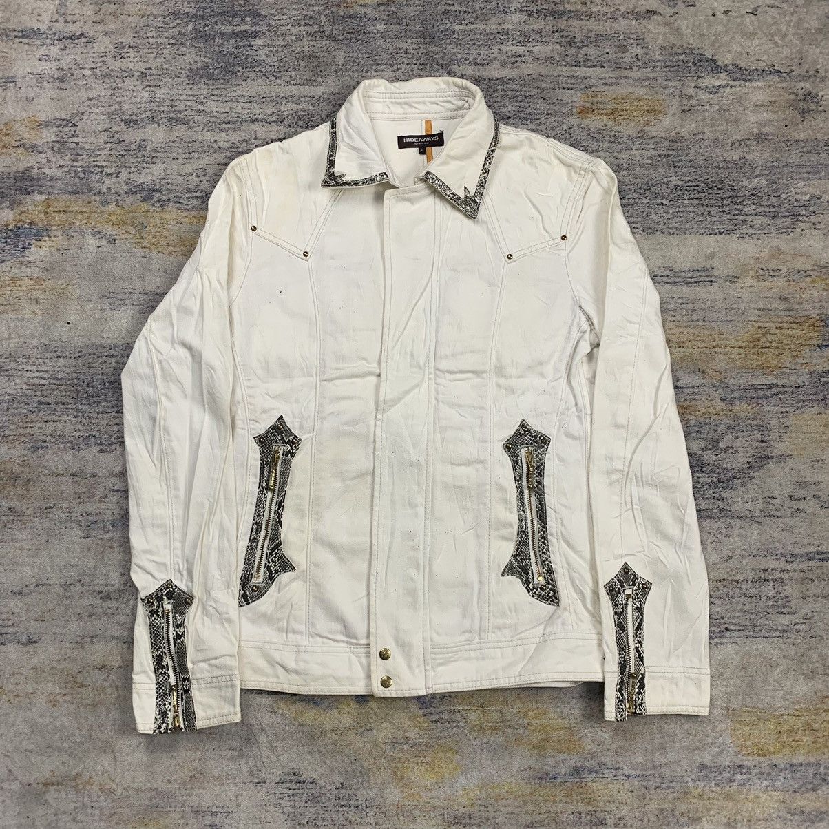 HIDEAWAYS Hideaway nicole mix synthetic leather python pattern jacket Size US M / EU 48-50 / 2 - 1 Thumbnail