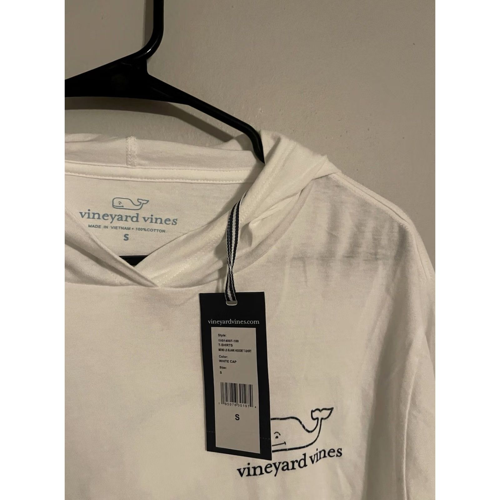 Vineyard Vines VINTAGE Vineyard Vines Whale Hoodie T-Shirt Small White L/S Blank New! Men's Size US S / EU 44-46 / 1 - 2 Thumbnail